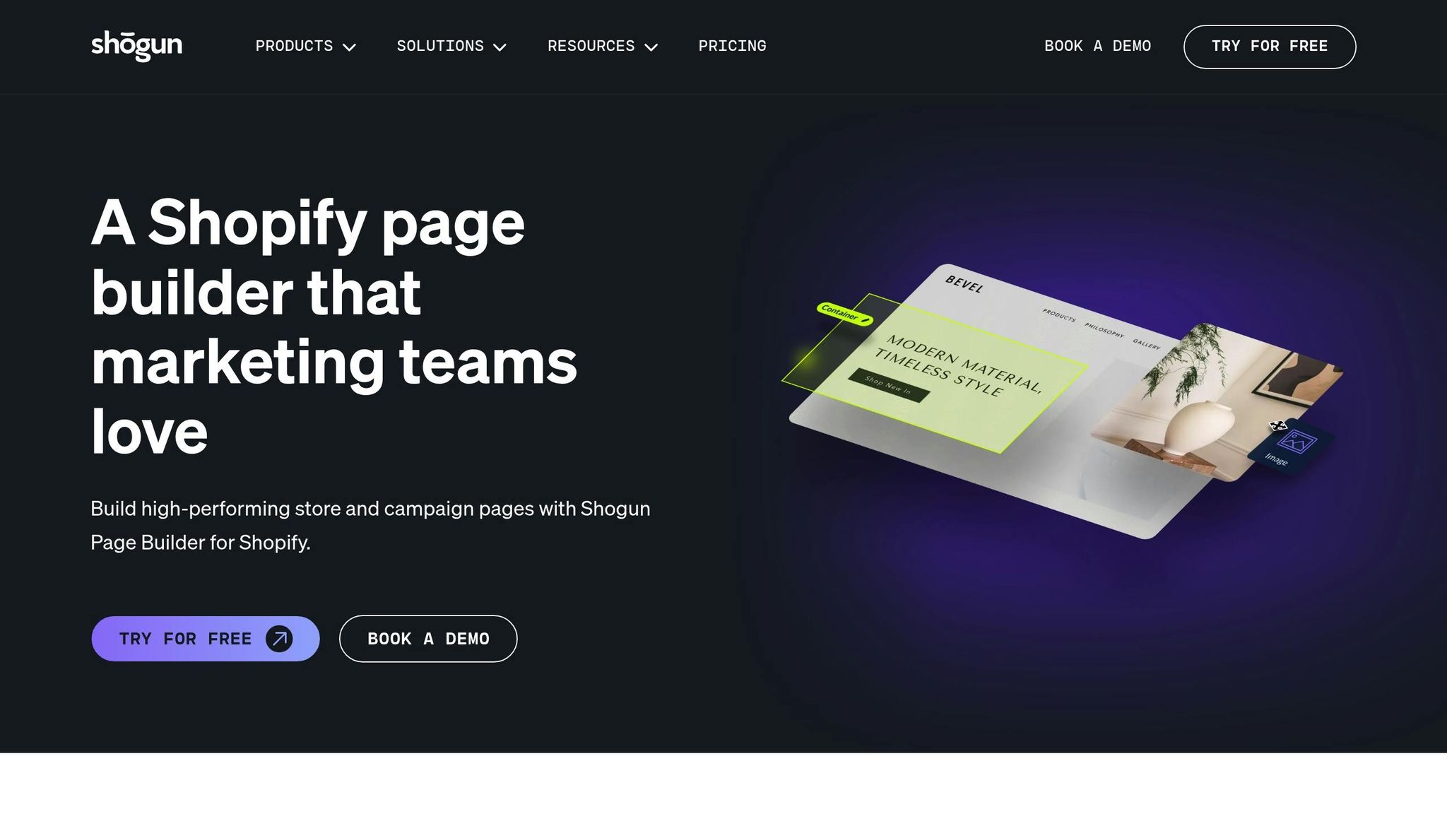 Shogun Page Builder