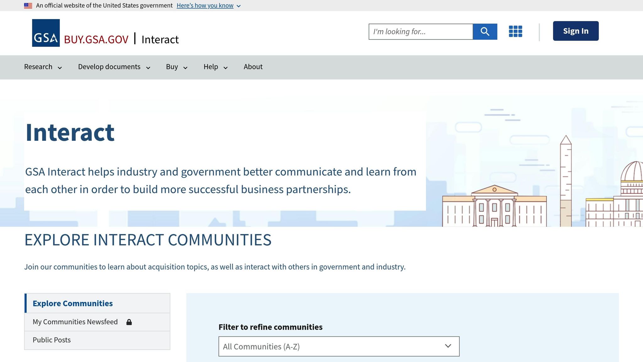 GSA Interact Platform