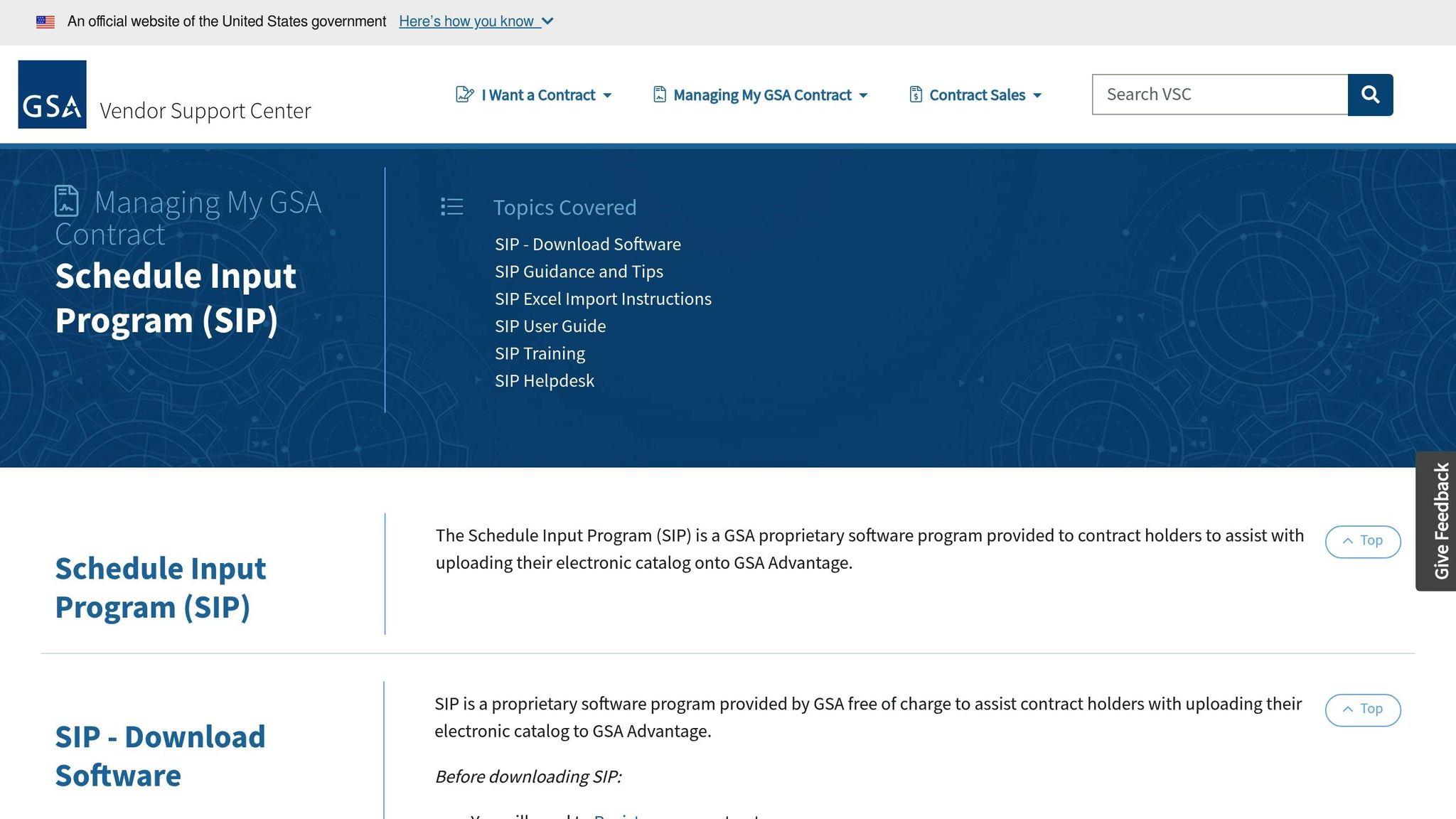 Schedule Input Program