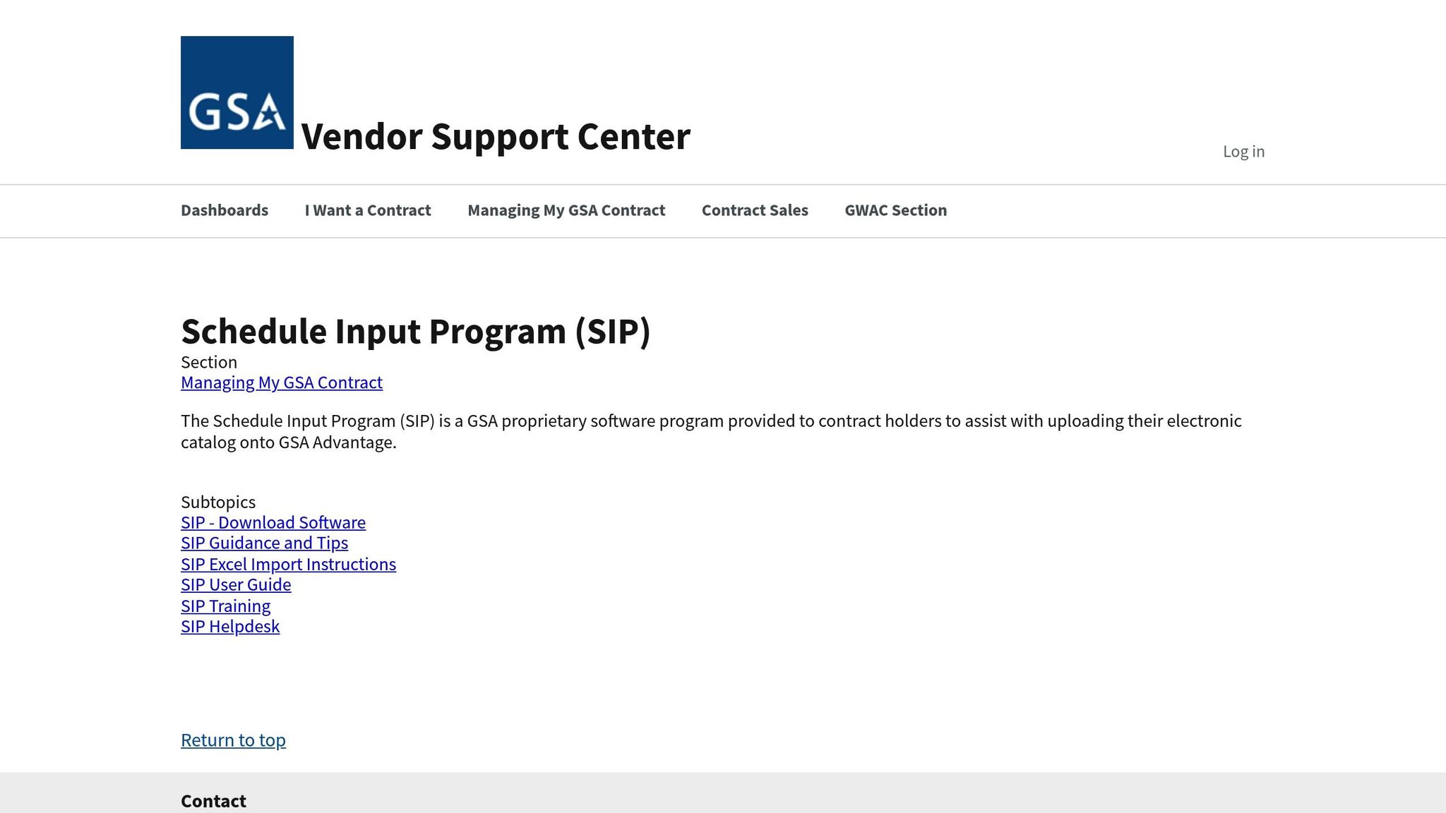 Schedule Input Program