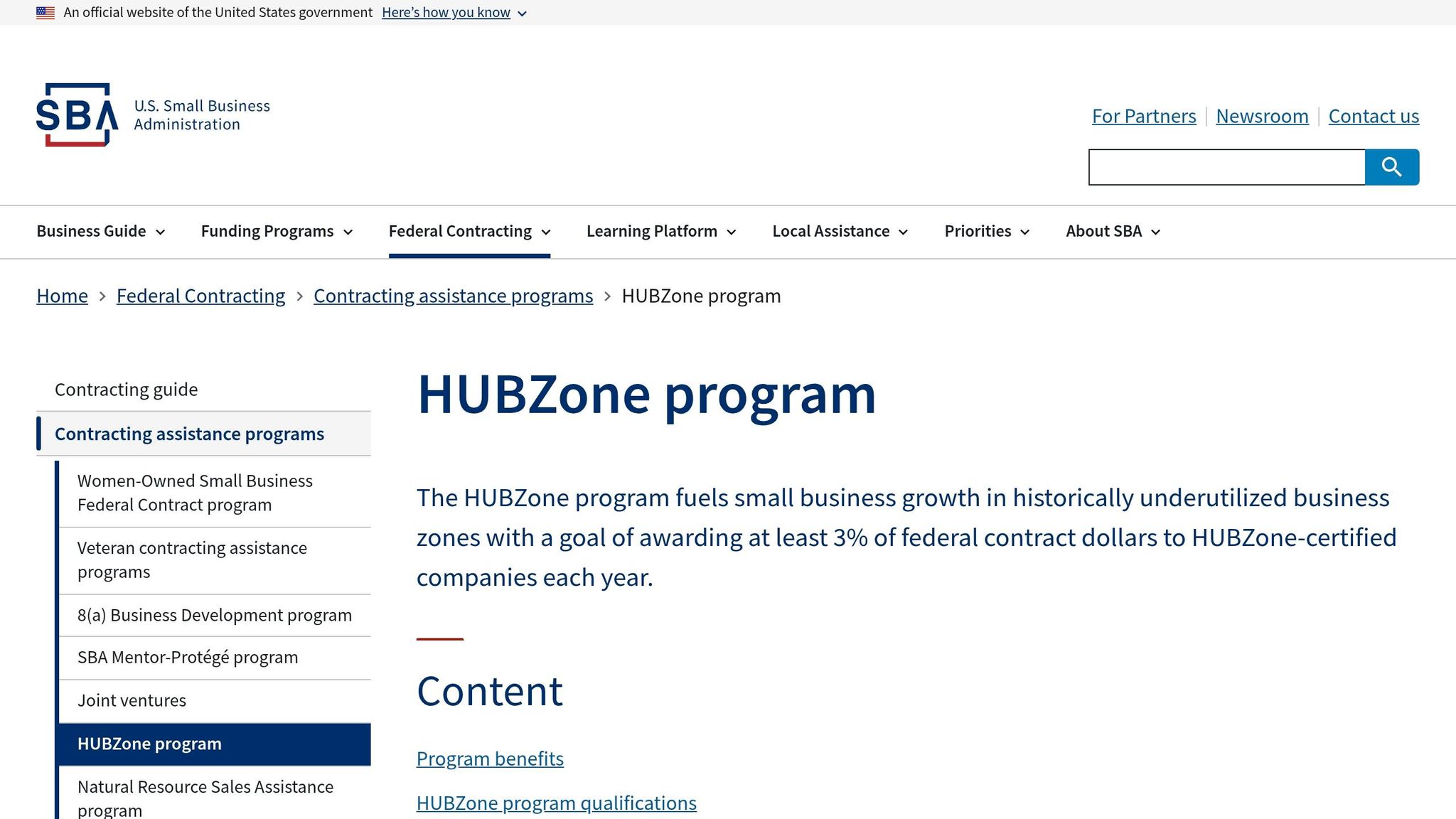HUBZone Program