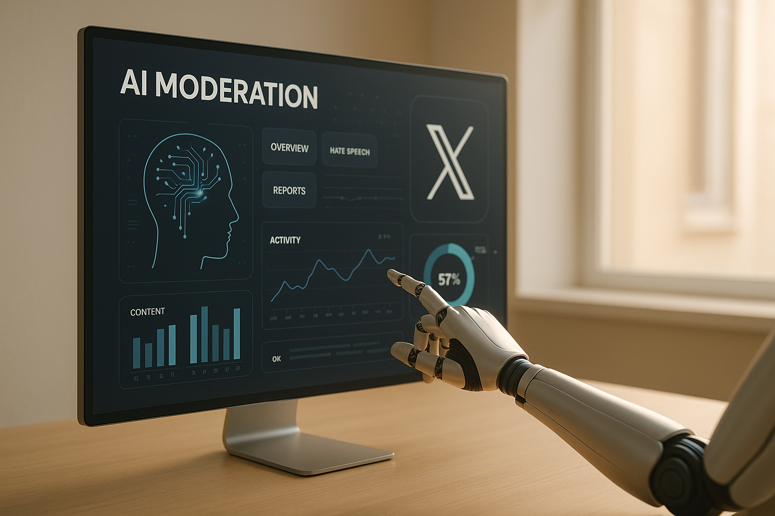 Elon Musk Announces AI to Replace Human Moderation on X Platform