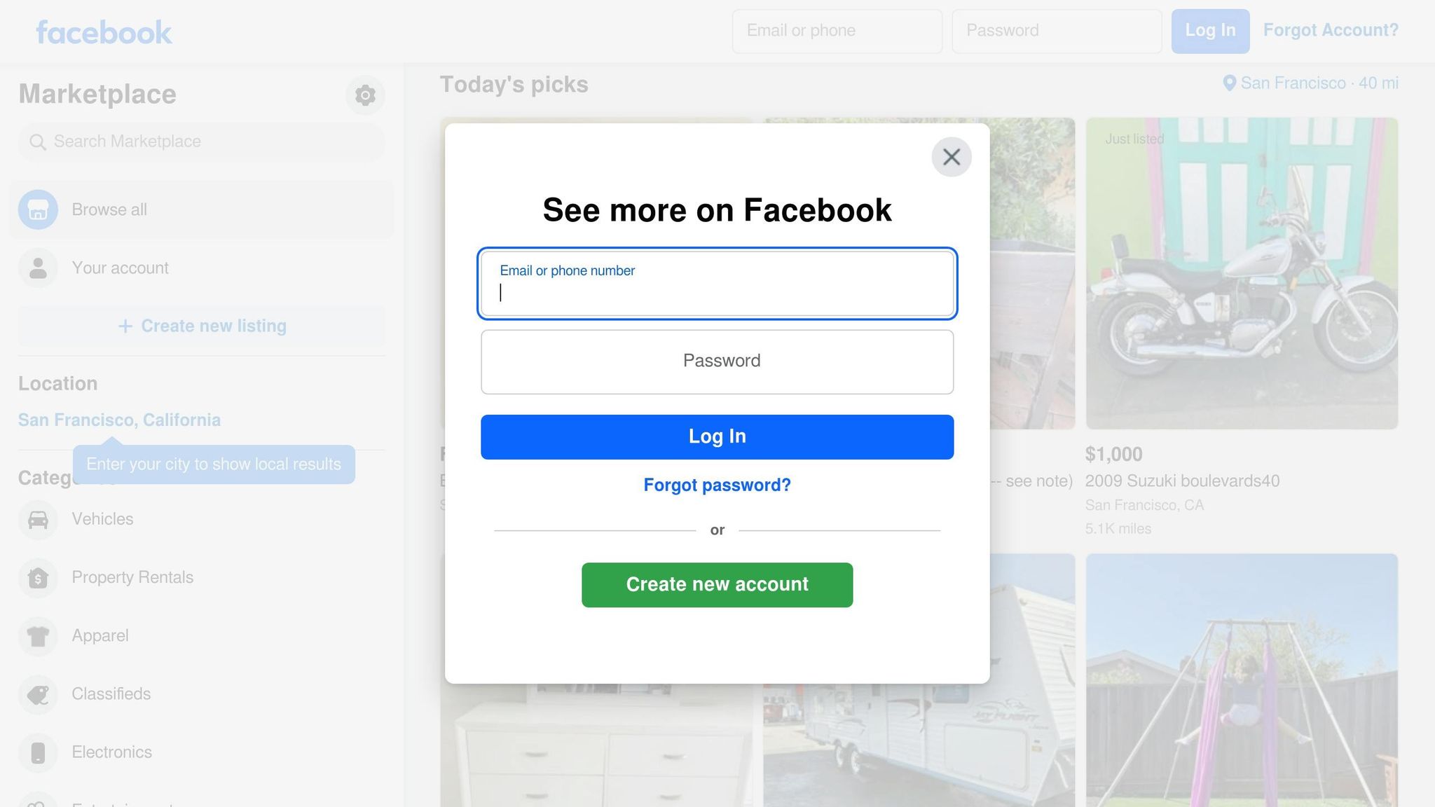 Facebook Marketplace