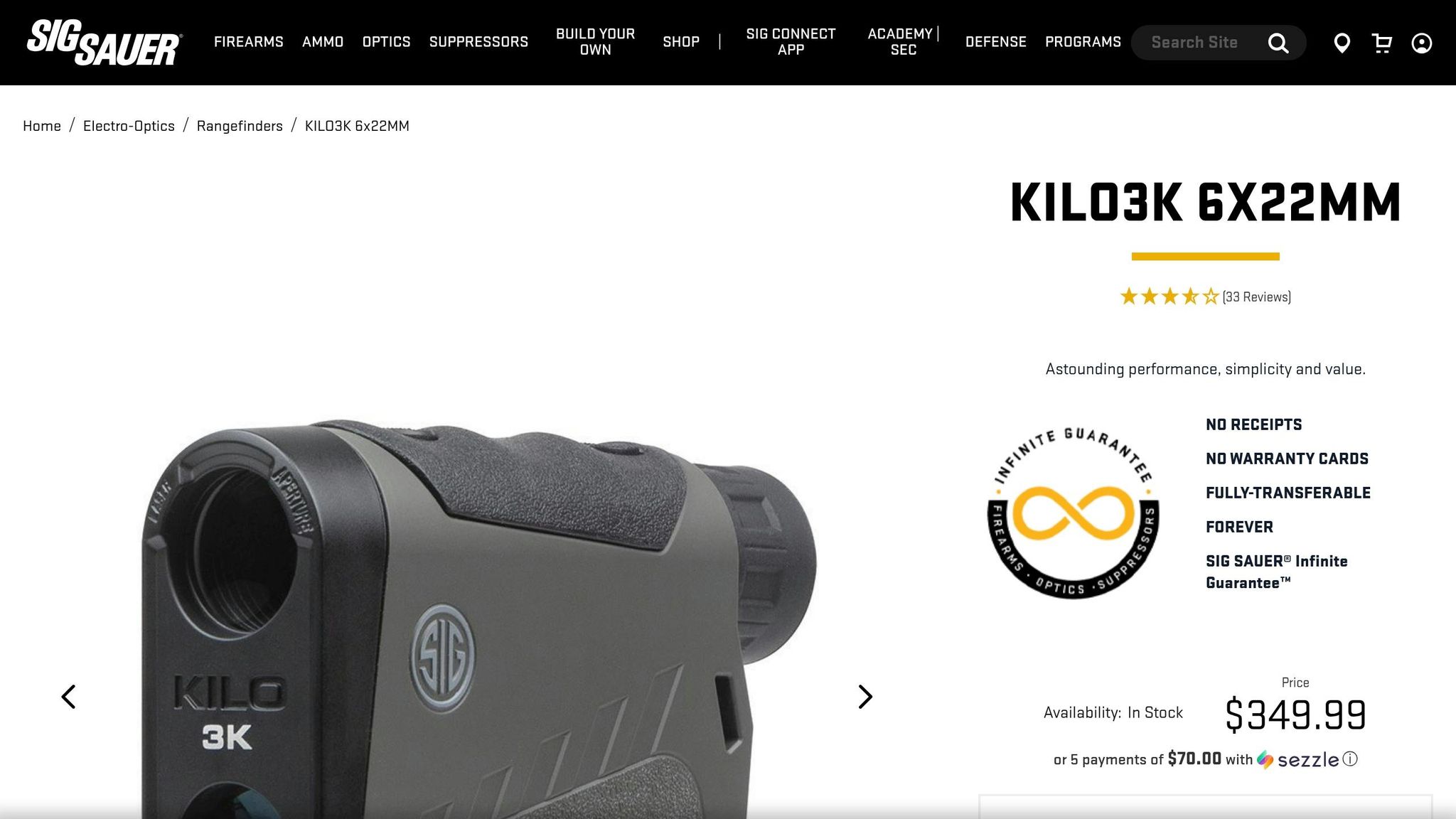 SIG Sauer KILO3K