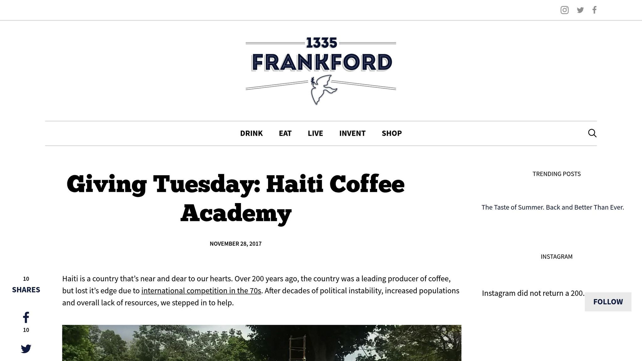 Haiti Coffee Academy