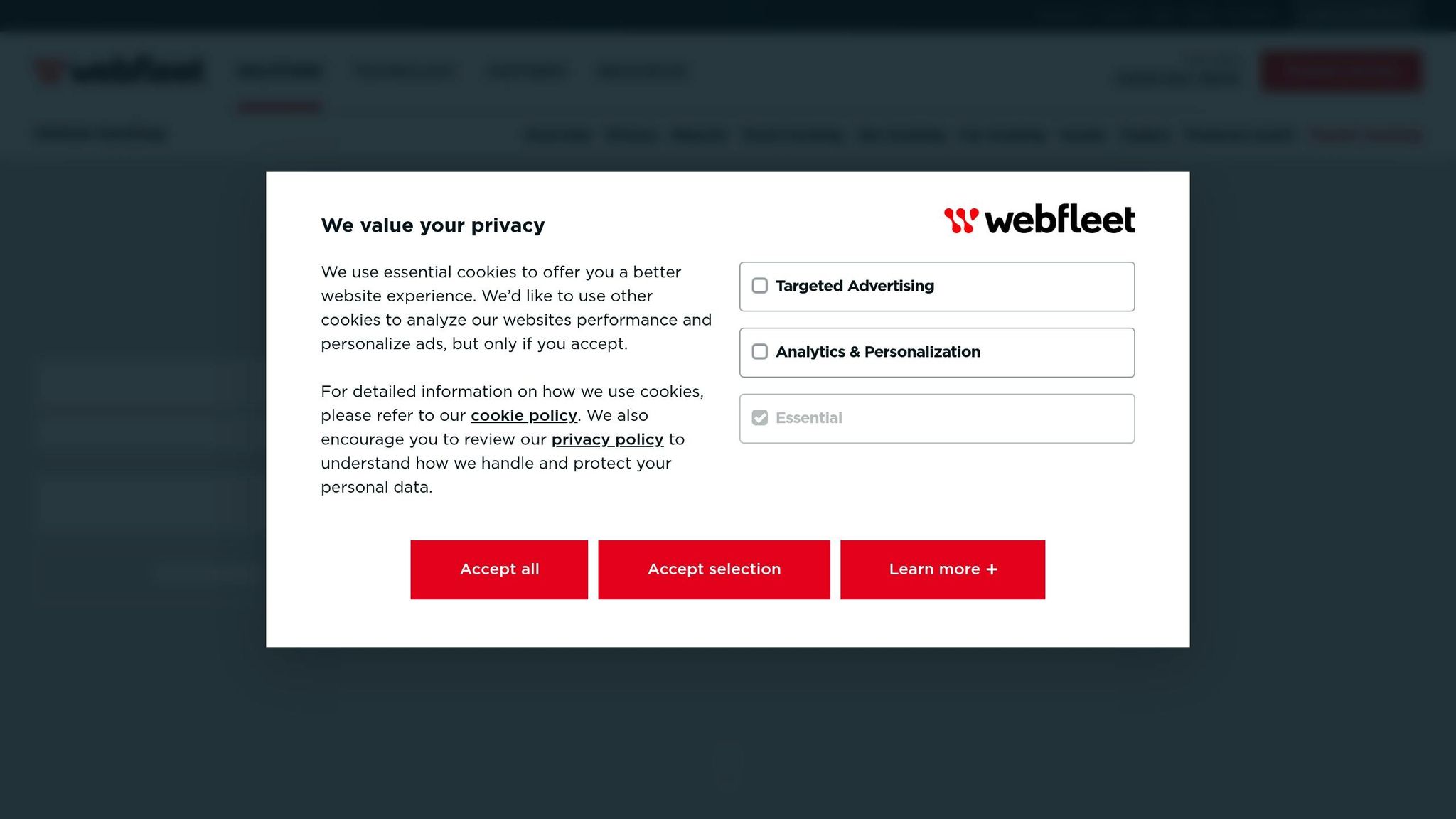 Webfleet Tractor Tracking