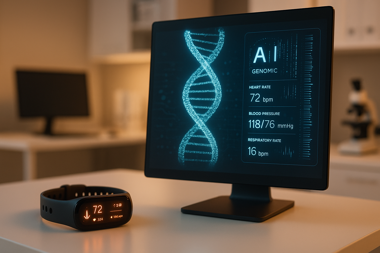 AI in Health: Genomic and Biometric Data Synergy