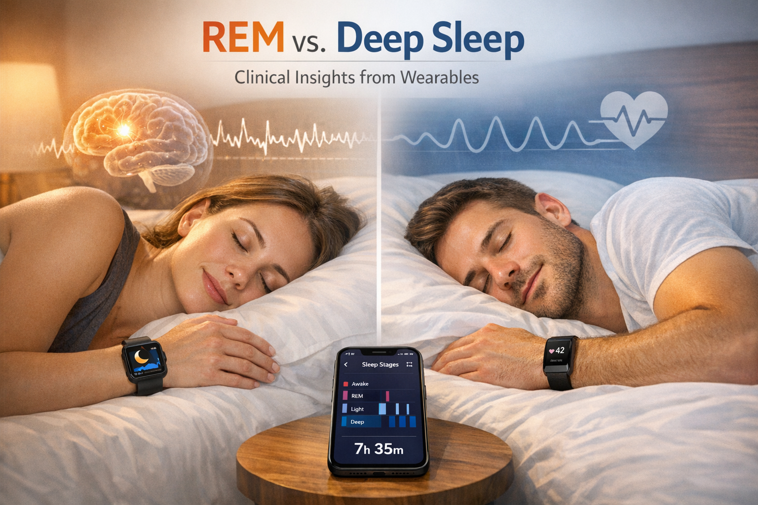 REM vs. Deep Sleep: Clinical Insights from Wearables