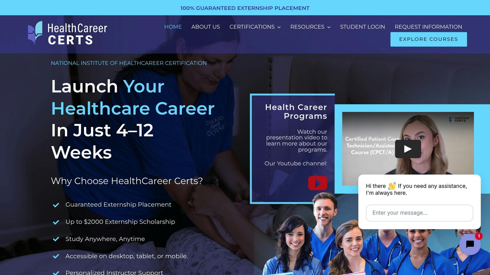 HealthCareer Certs