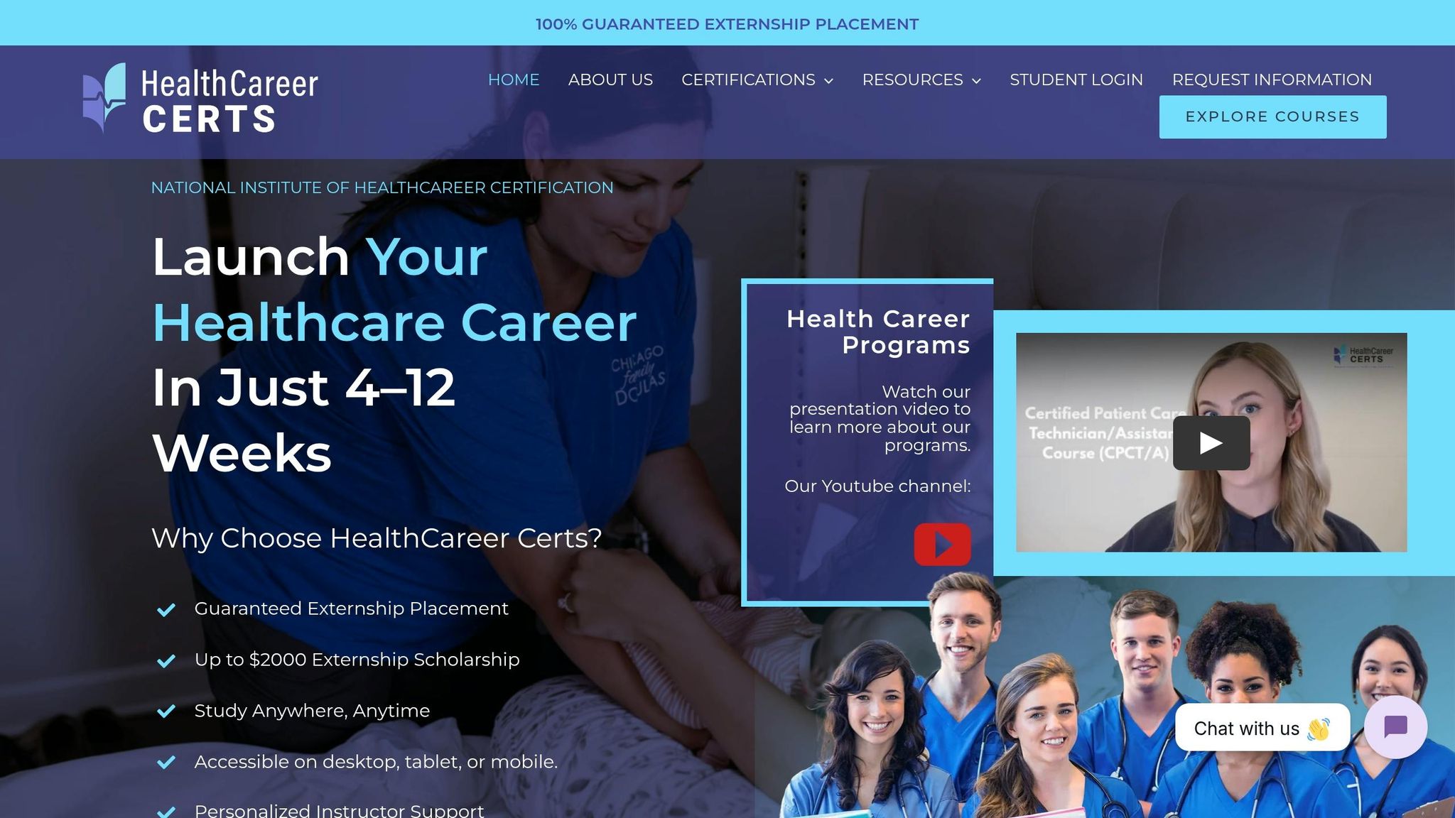 HealthCareer Certs