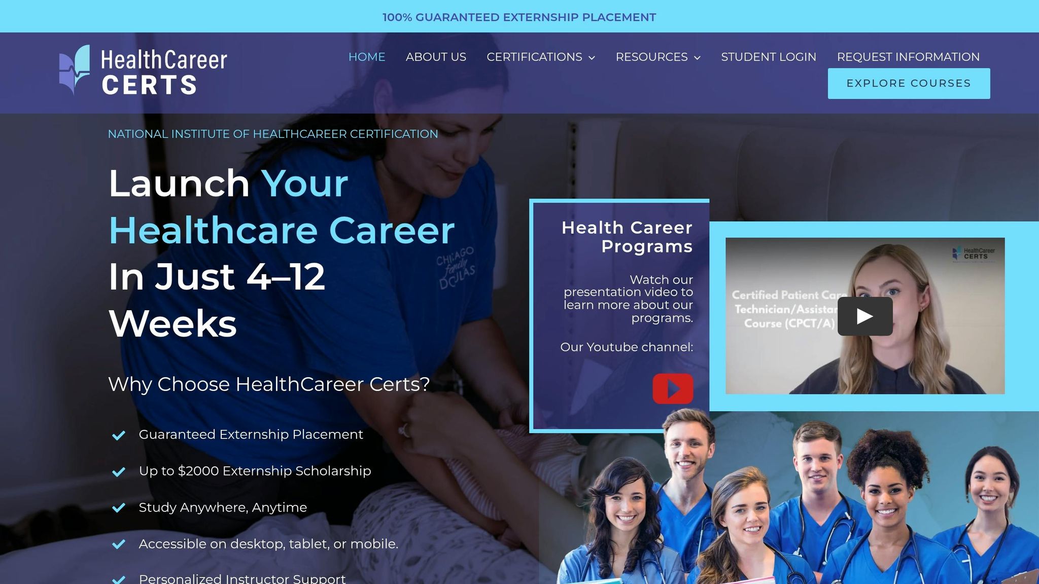 HealthCareer Certs