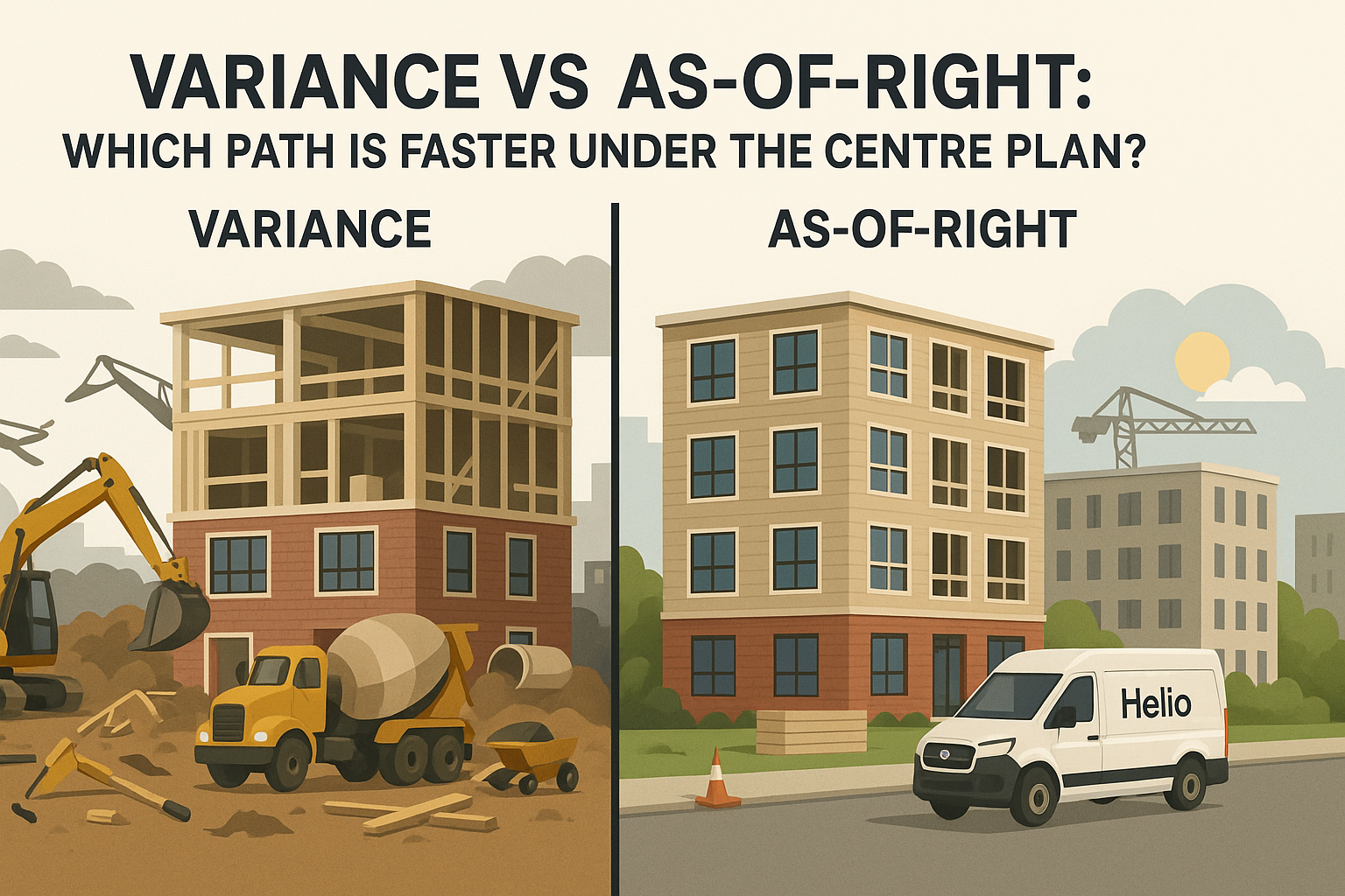 Variance vs As-of-Right: Which Path Is Faster Under the Centre Plan?