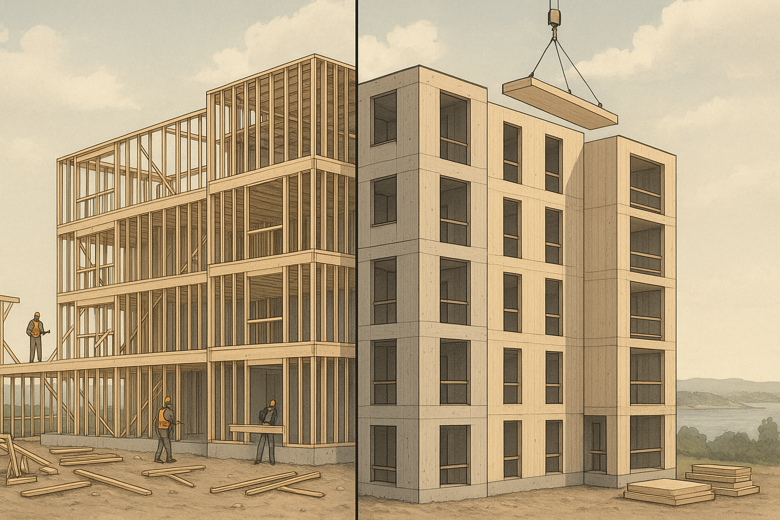 Halifax Apartment Builder Pricing: Light-Wood vs Mass Timber, Where Costs Move