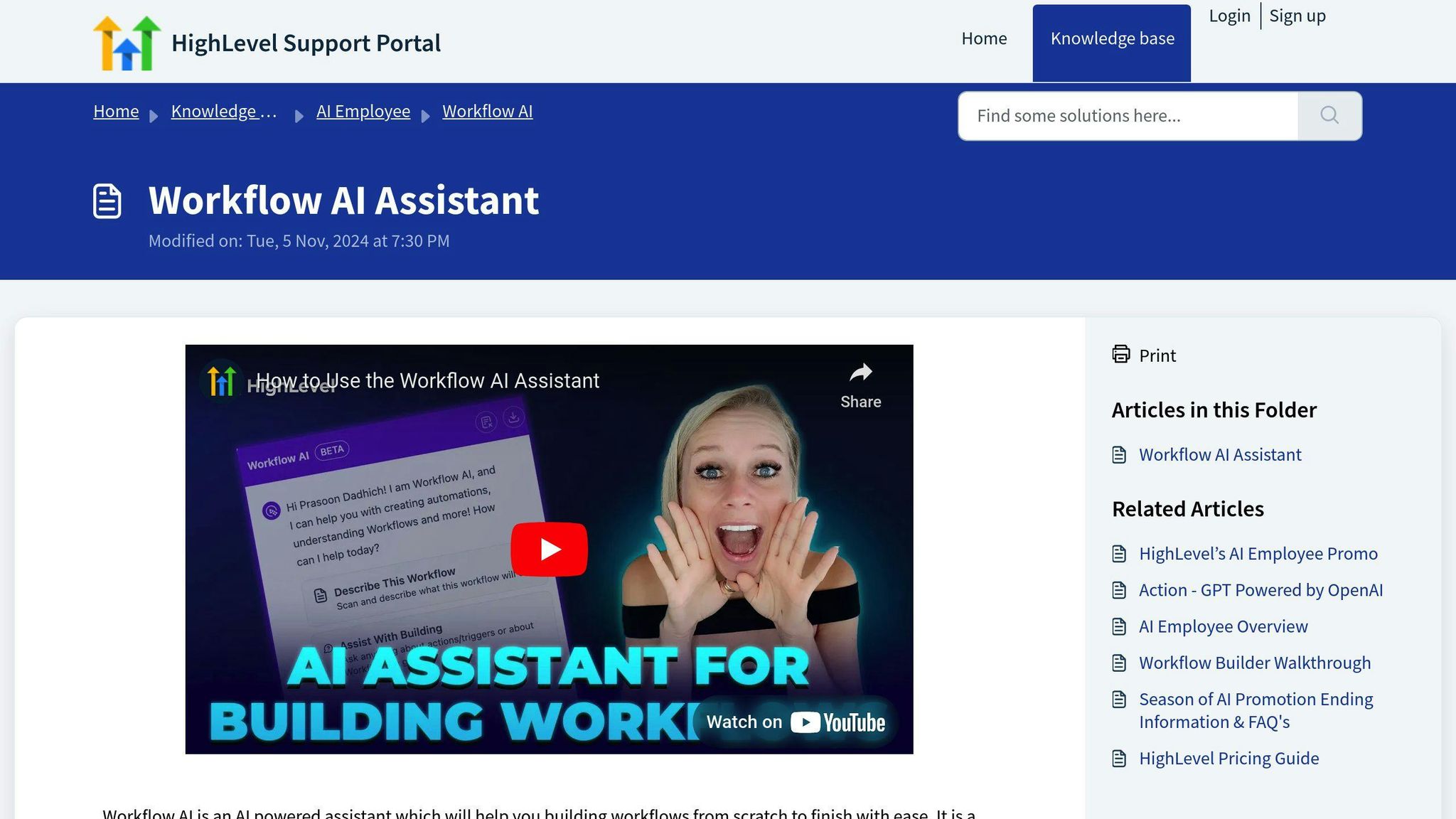 Workflow AI Assistant