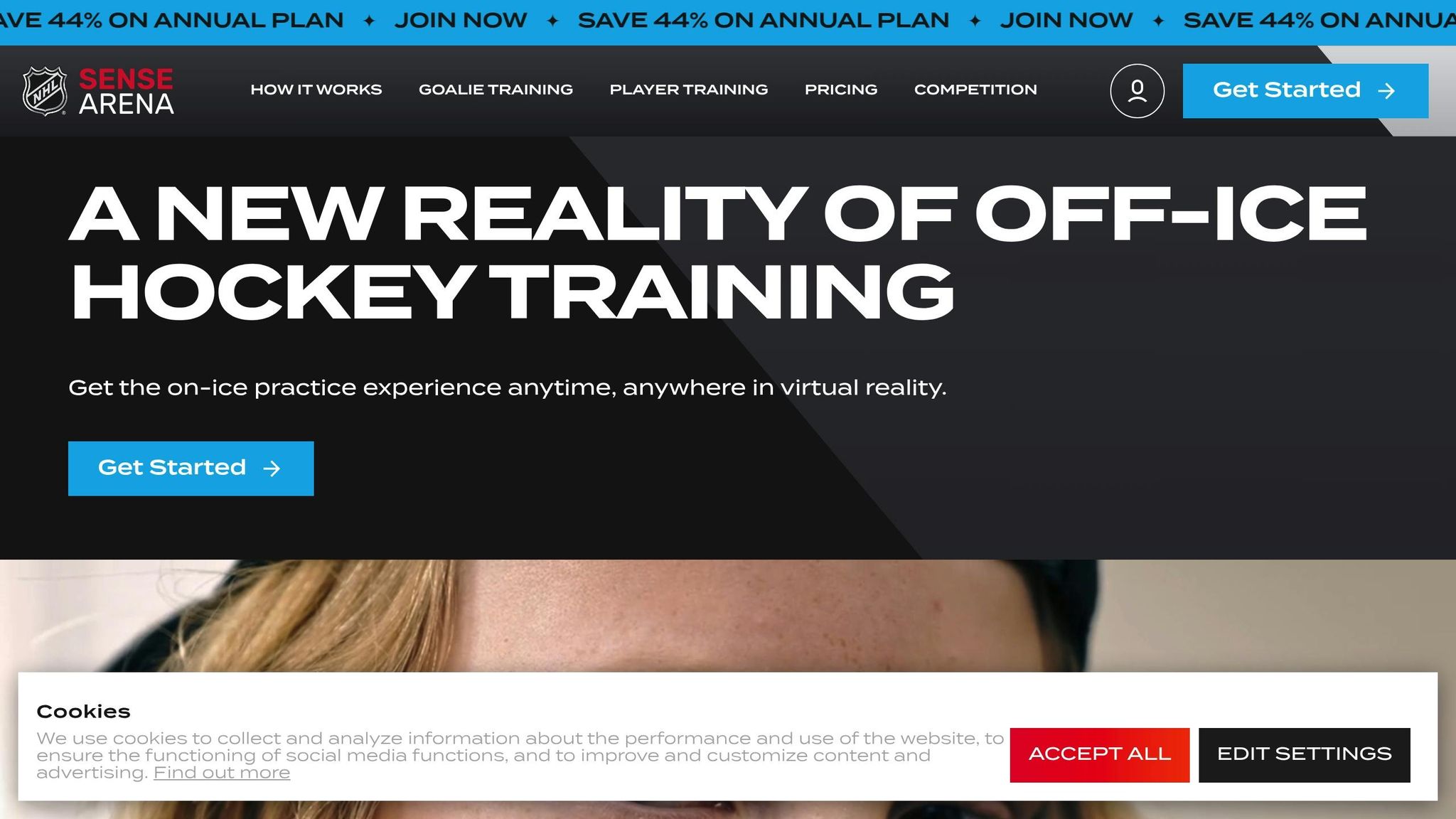 NHL Sense Arena VR Training Platform