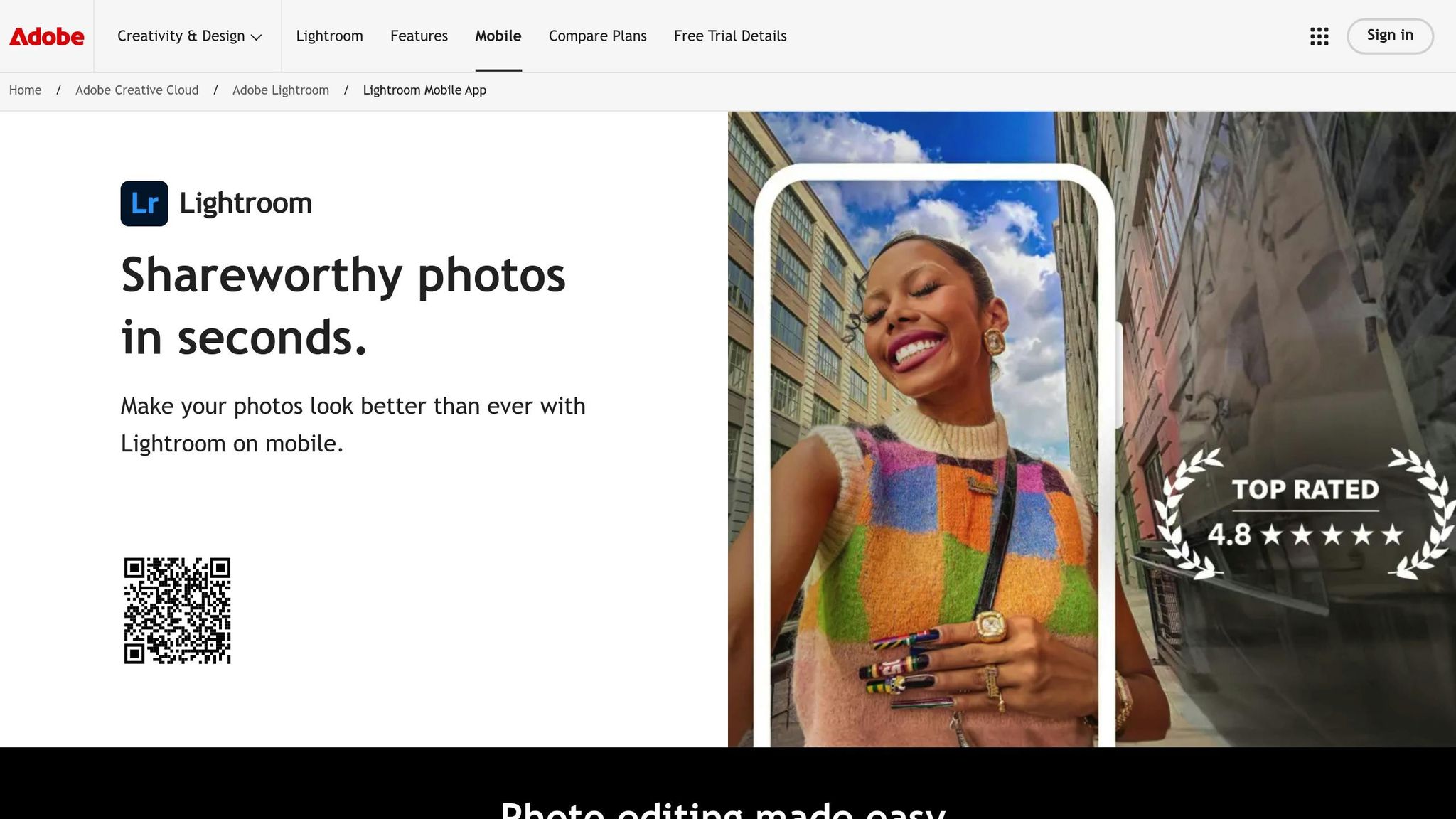 Adobe Photoshop Lightroom Mobile