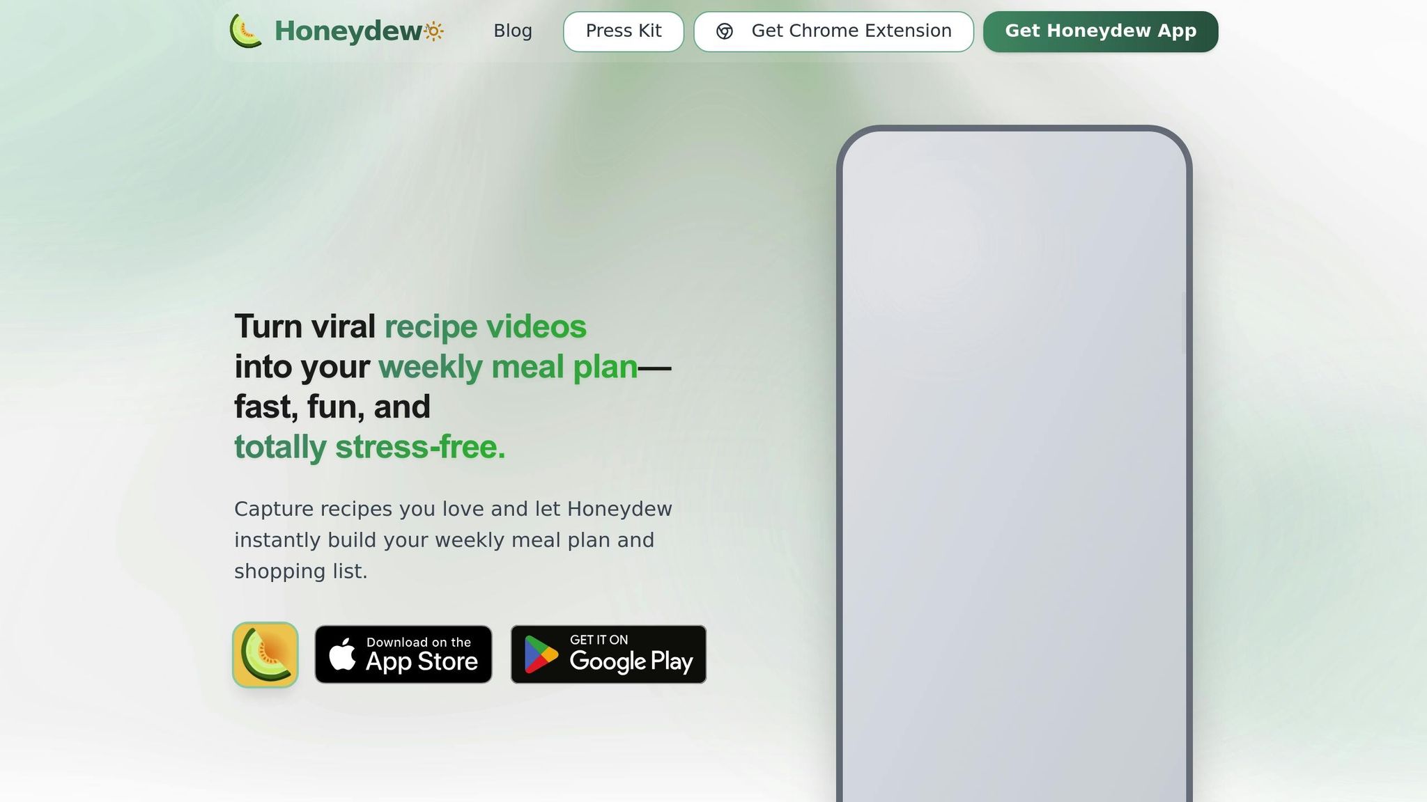 Honeydew Recipe Manager