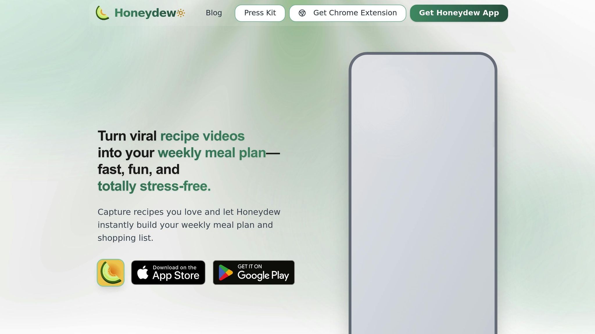 Honeydew Recipe Manager