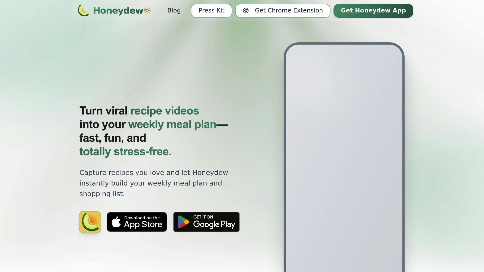 Honeydew Recipe Manager