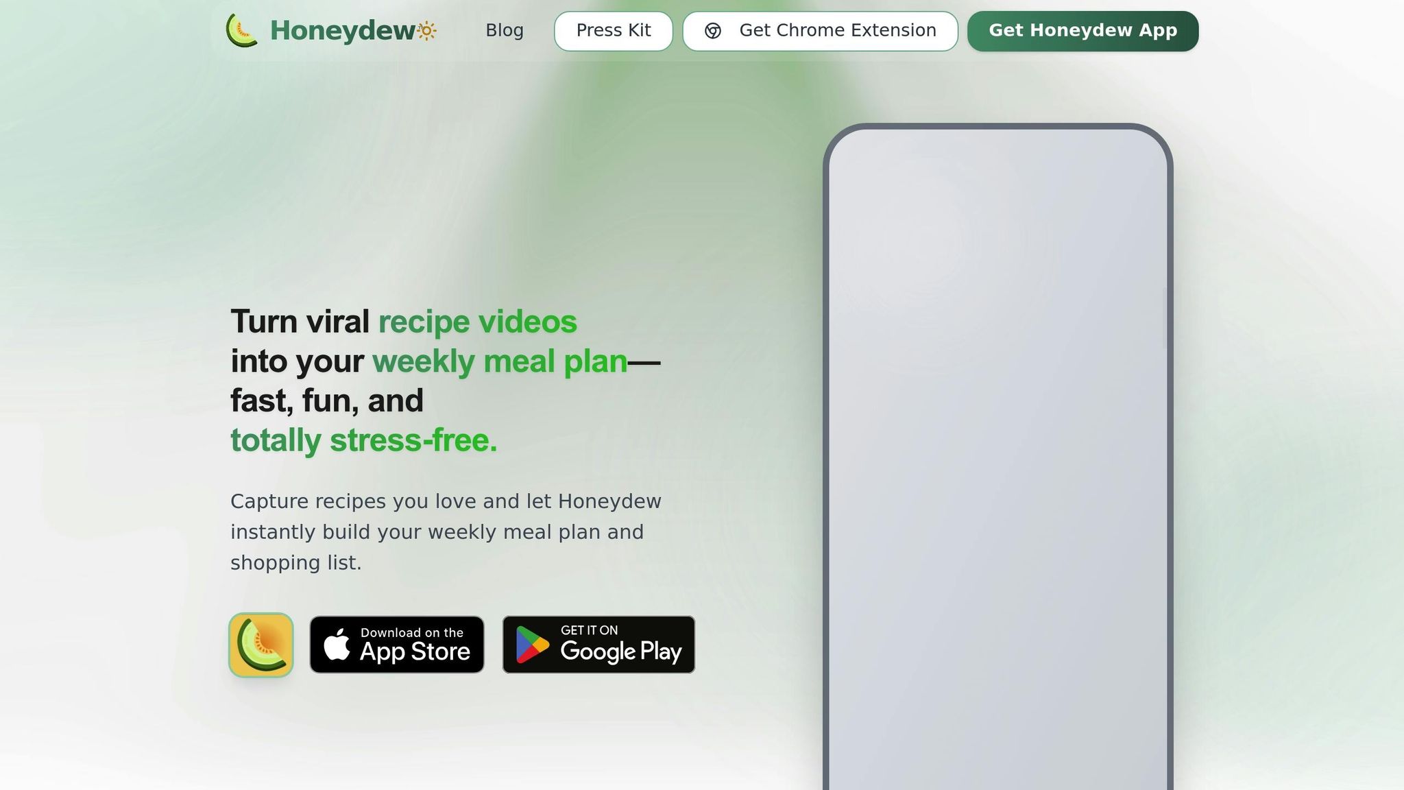 Honeydew Recipe Manager