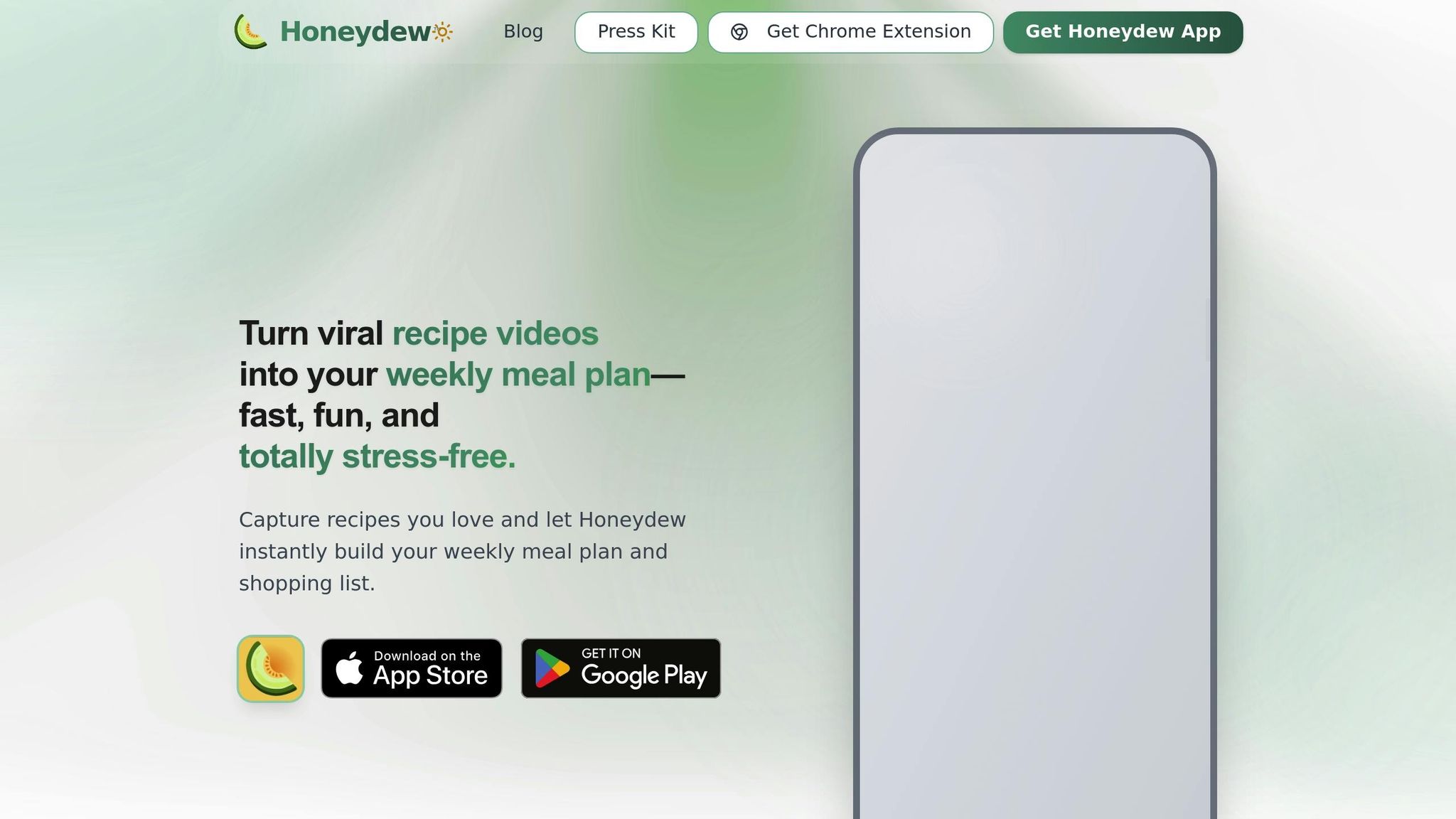 Honeydew Recipe Manager