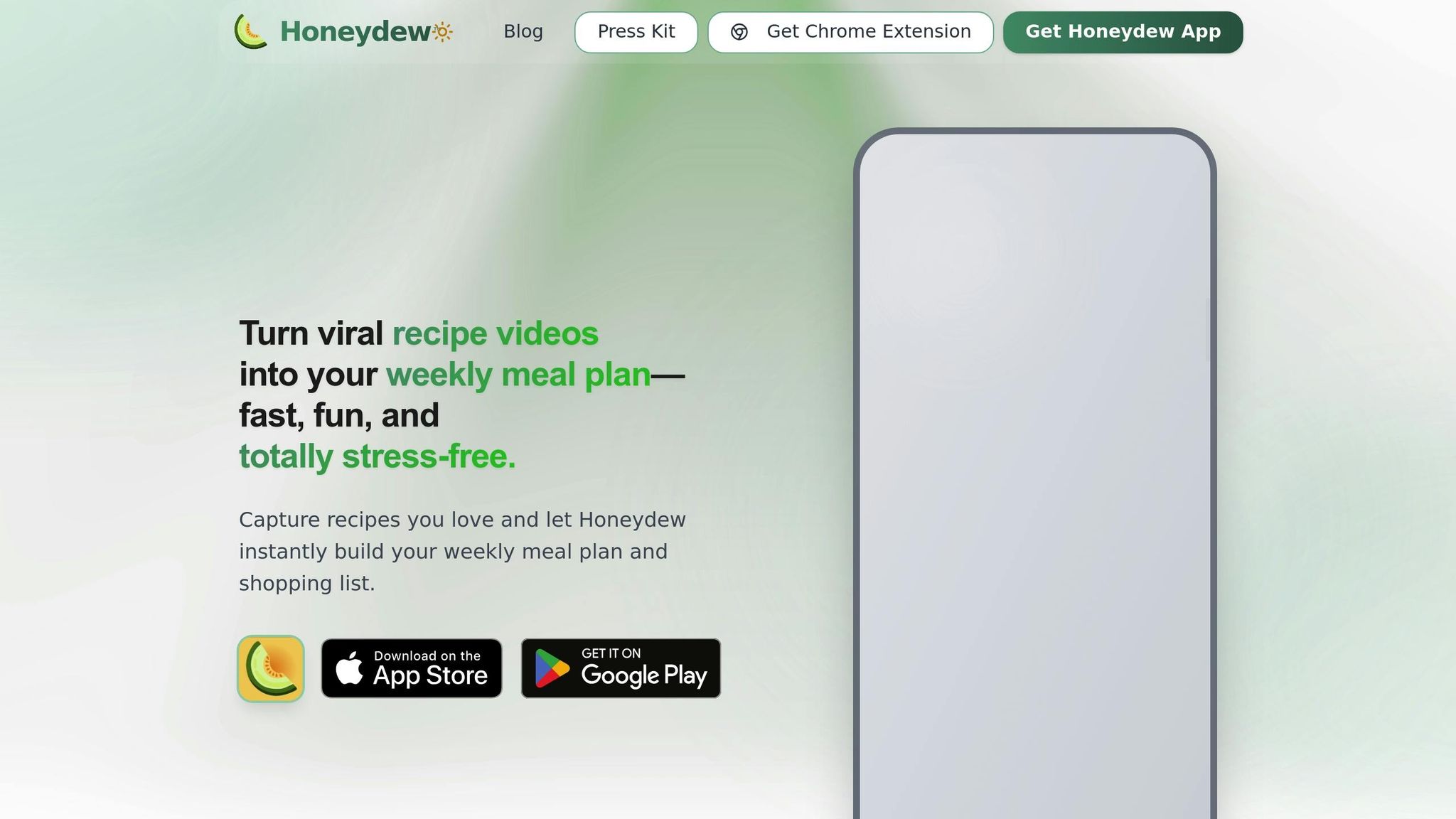 Honeydew Recipe Manager
