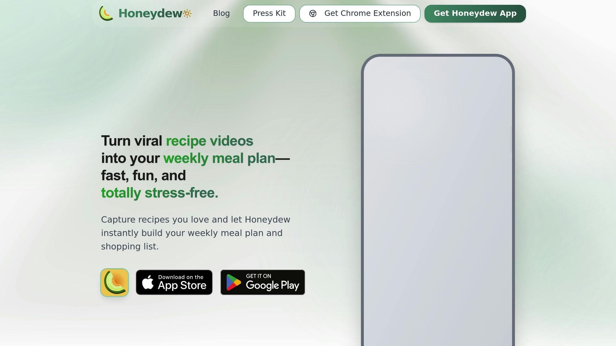 Honeydew Recipe Manager
