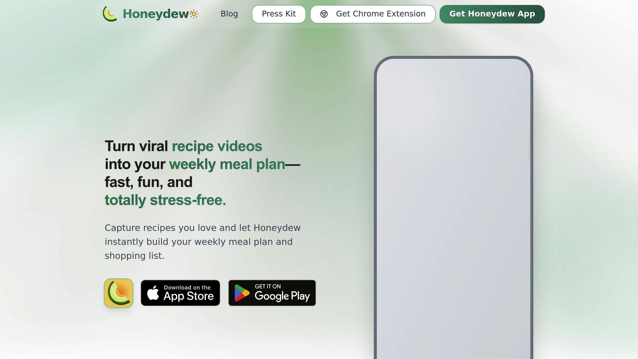 Honeydew Recipe Manager