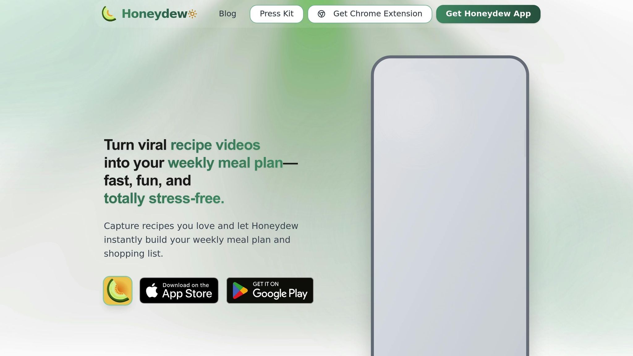 Honeydew Recipe Manager