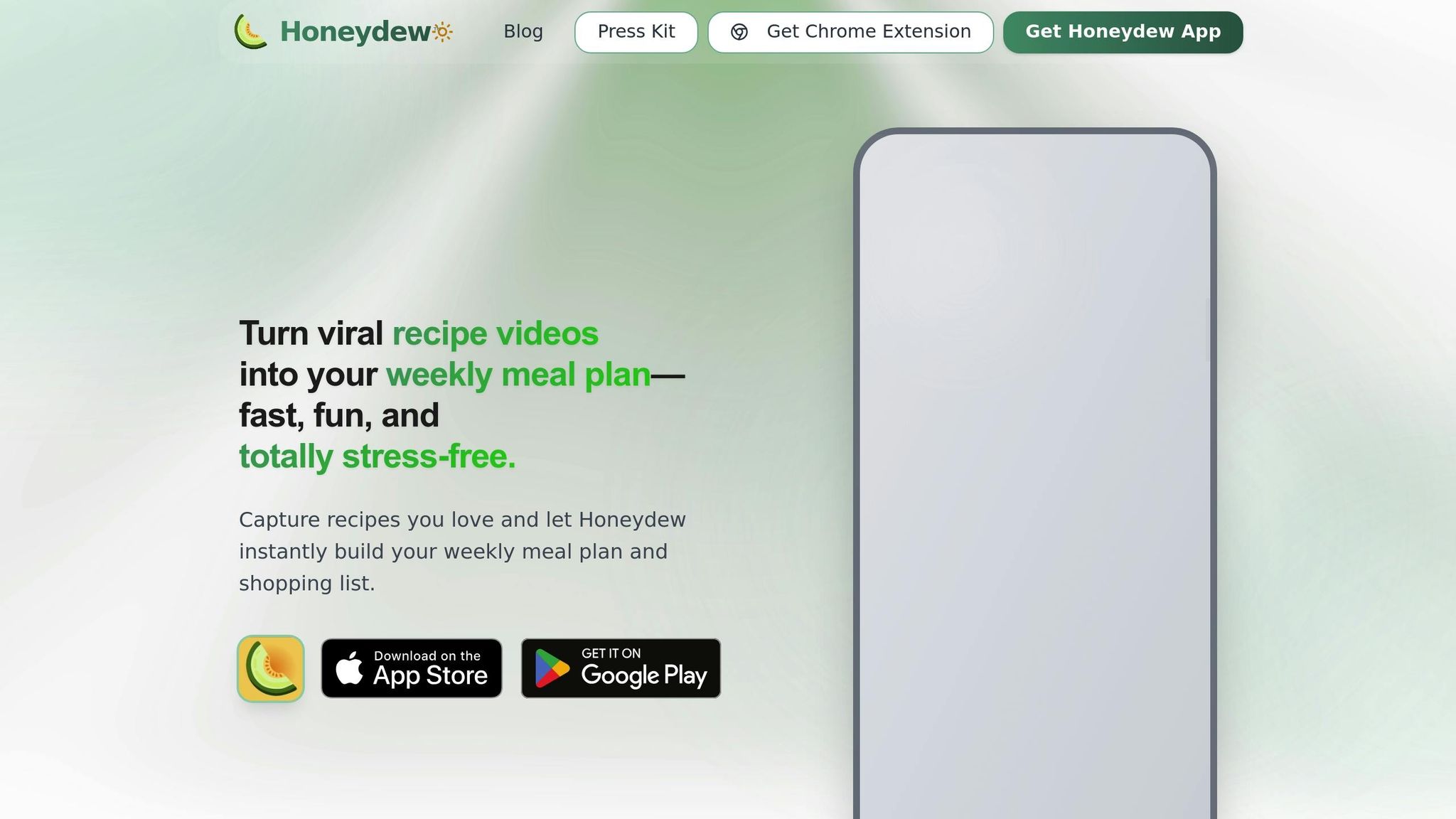 Honeydew Recipe Manager