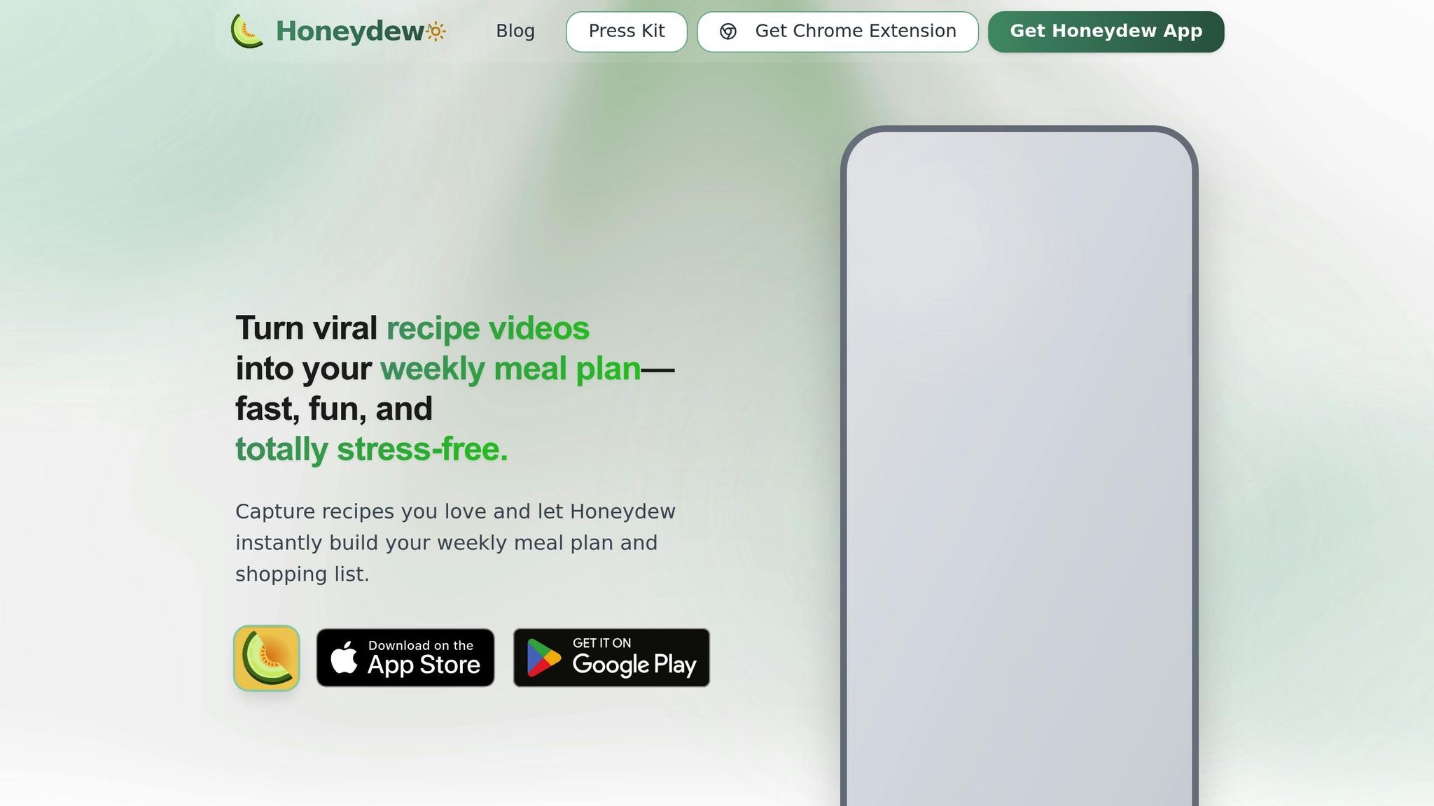 Honeydew Recipe Manager