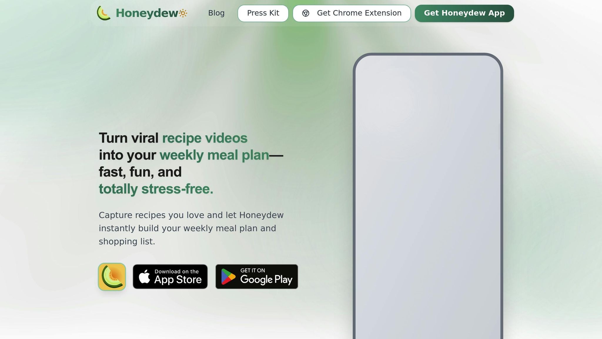 Honeydew Recipe Manager