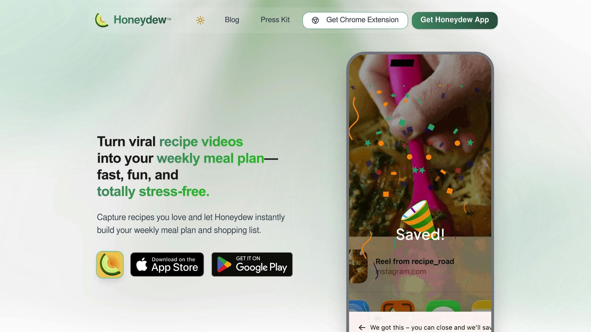 Honeydew Recipe Manager