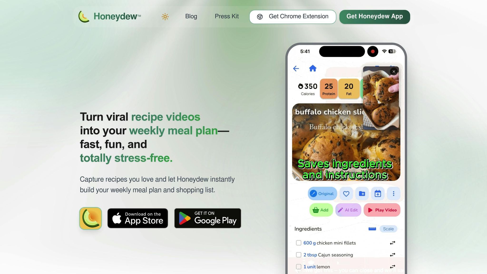 Honeydew Recipe Manager