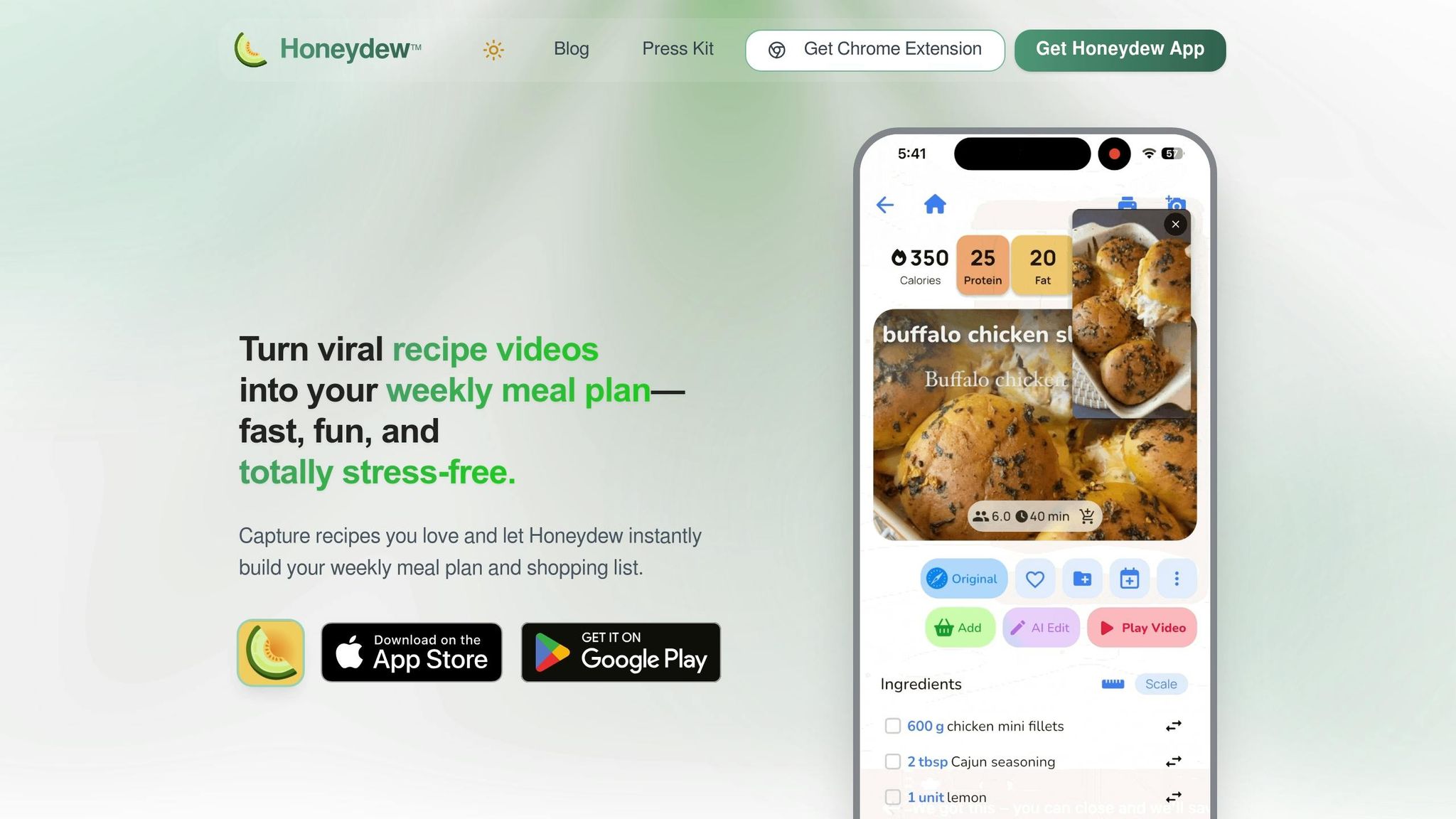 Honeydew Recipe Manager