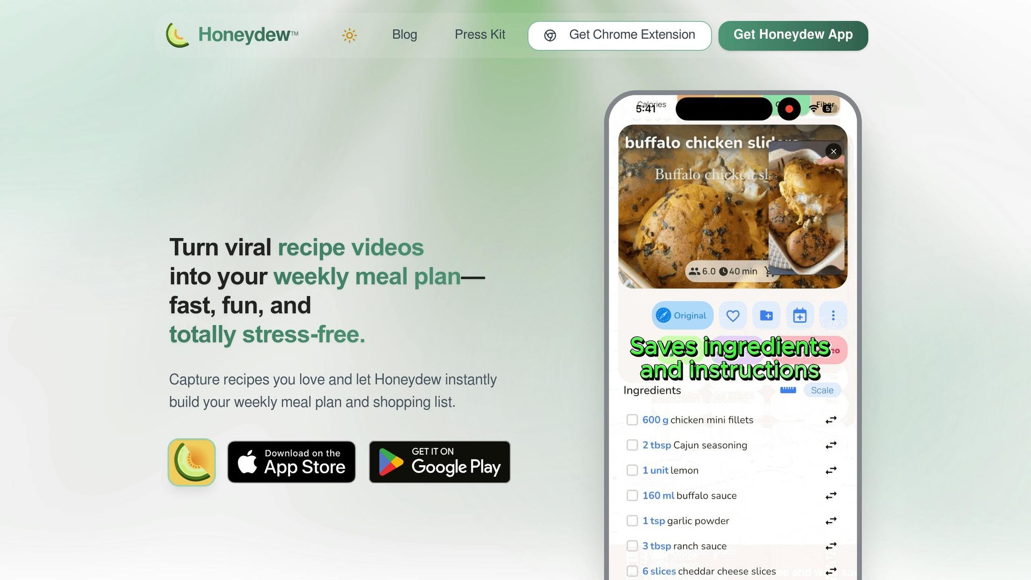 Honeydew Recipe Manager