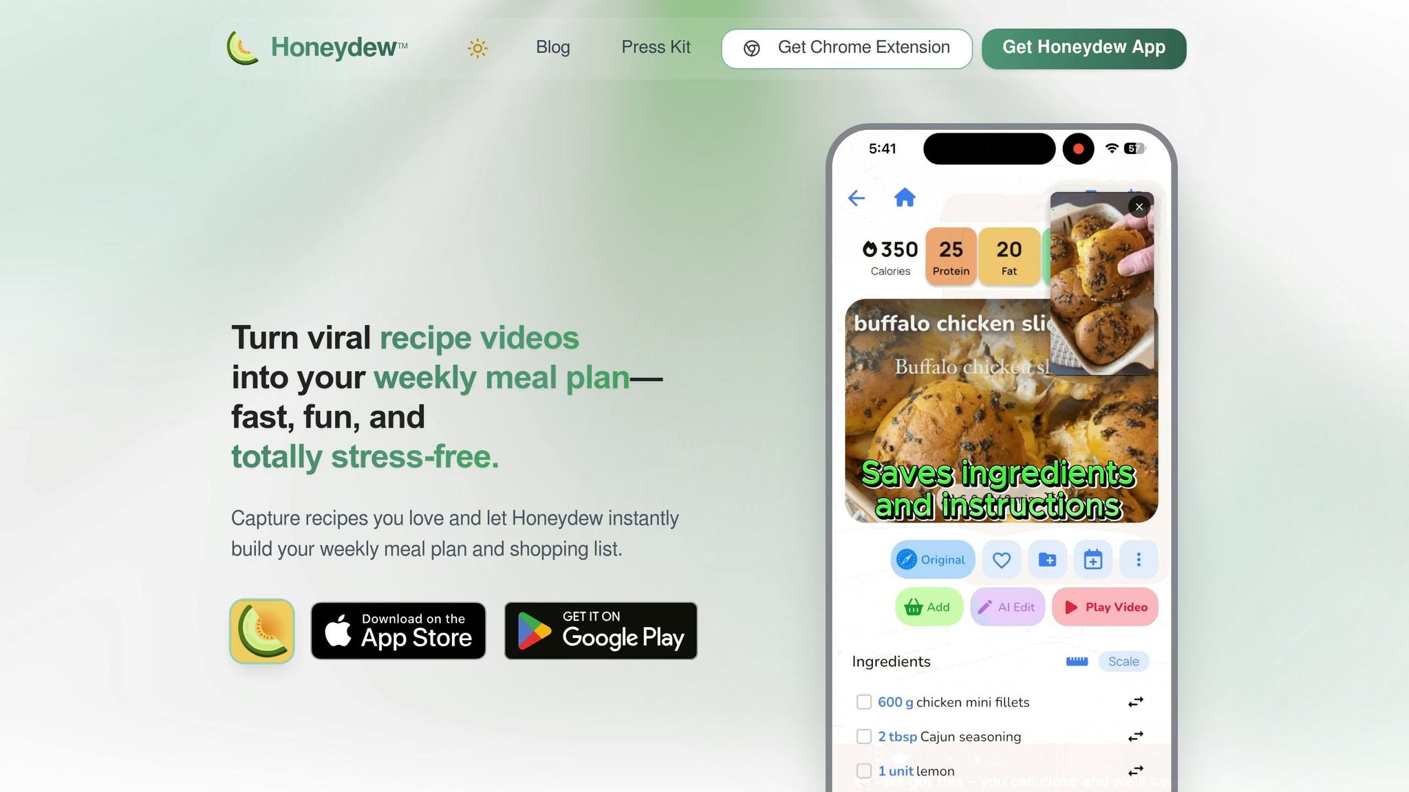 Honeydew Recipe Manager