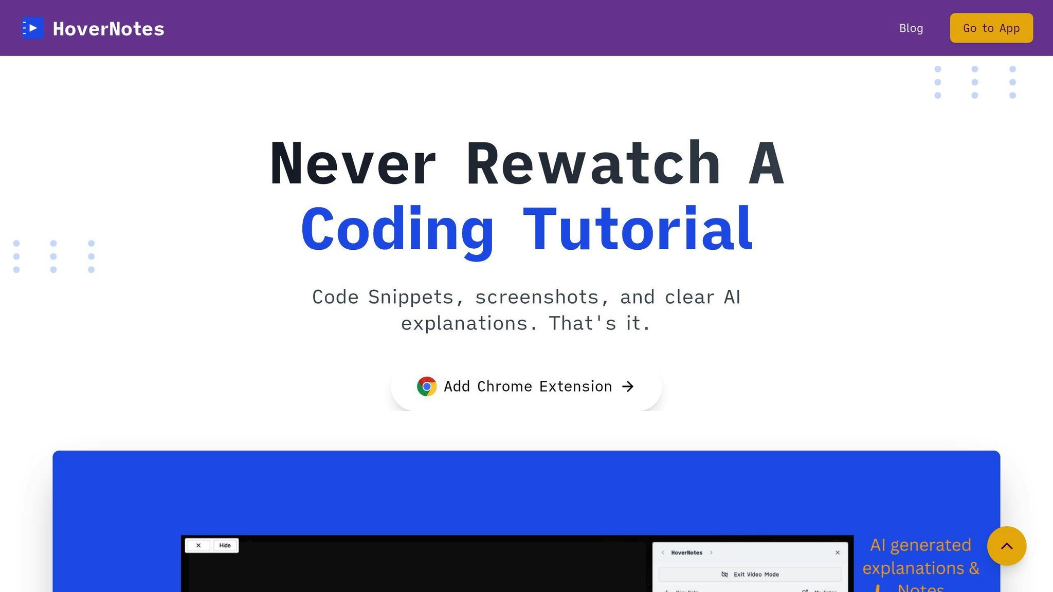 HoverNotes Interface