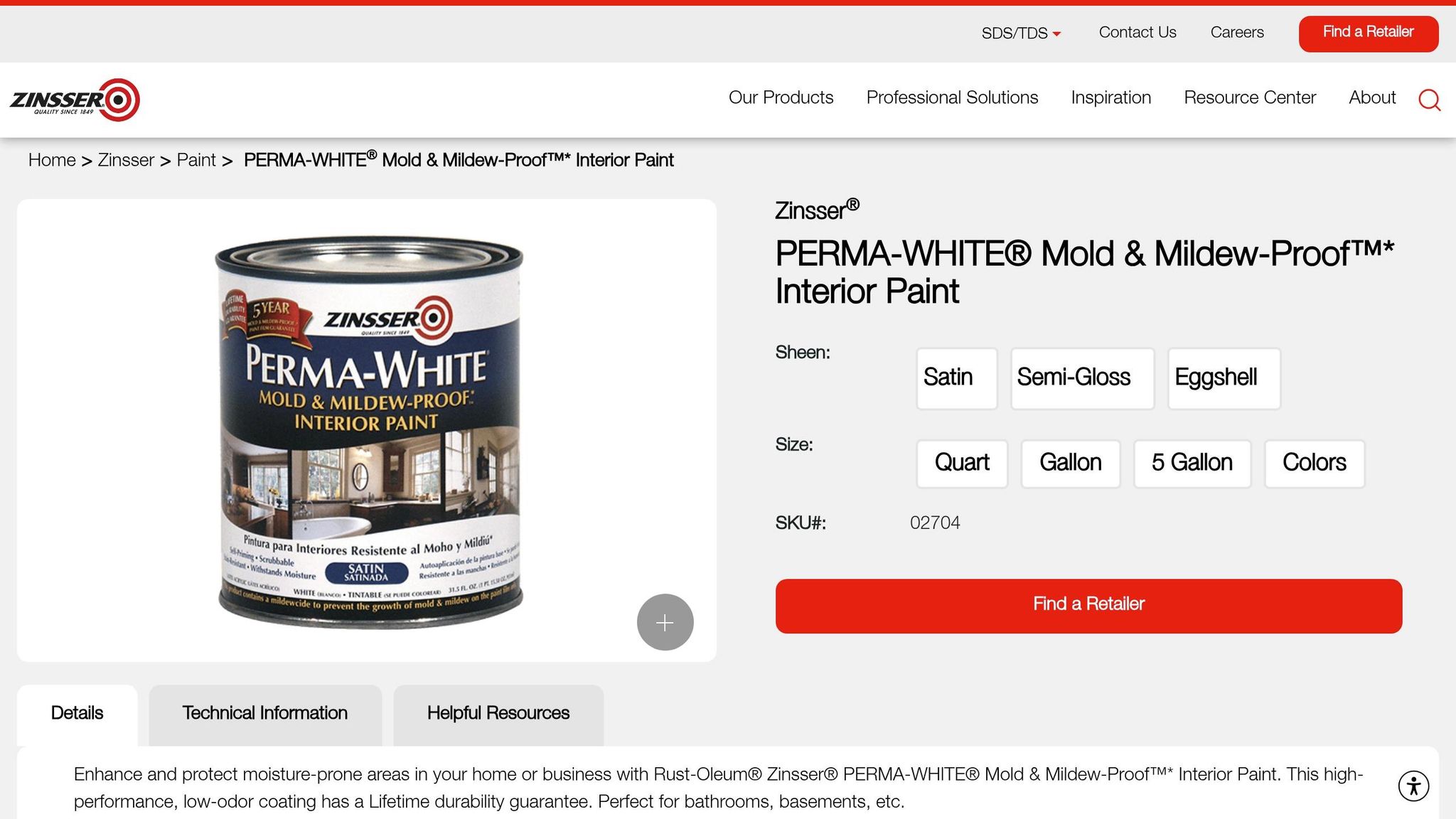 Zinsser PERMA-WHITE