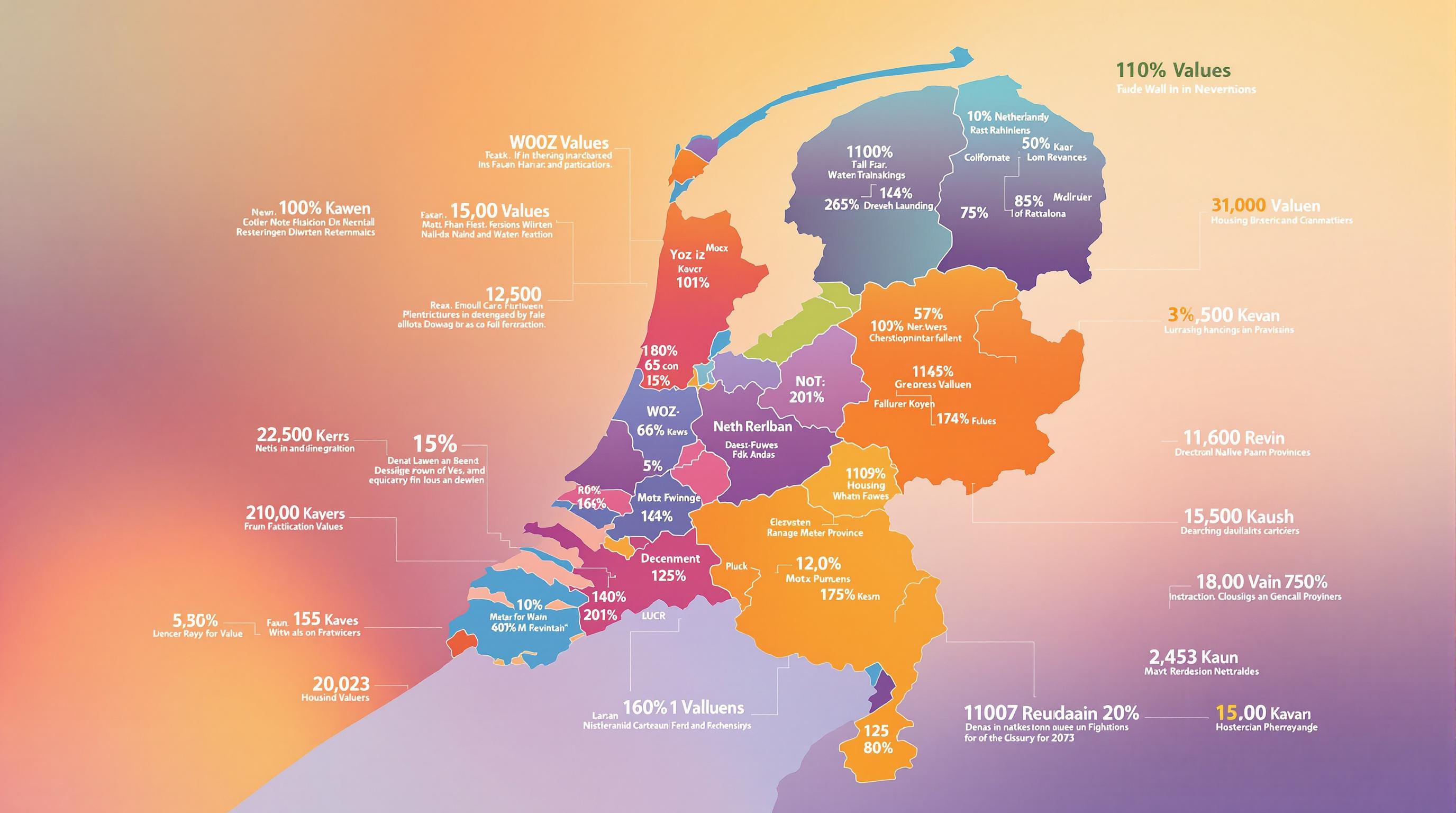 WOZ-waarde per provincie 1997-2023