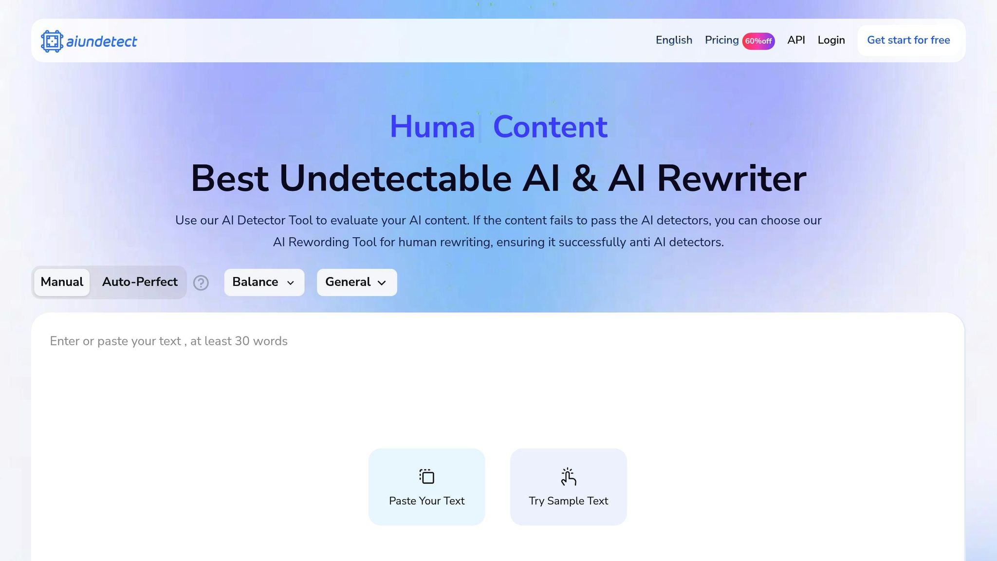 Undetectable AI