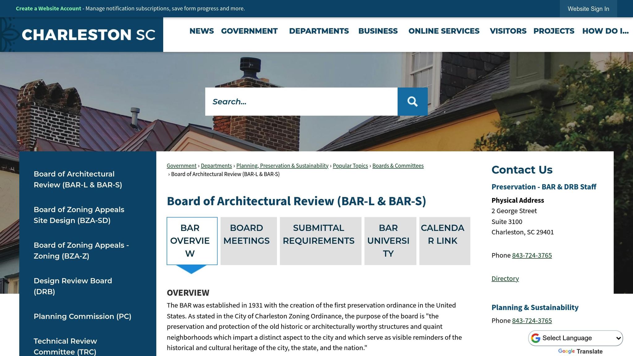 Board of Architectural Review