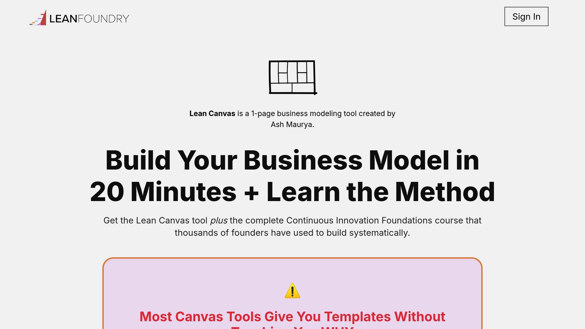 Lean Canvas