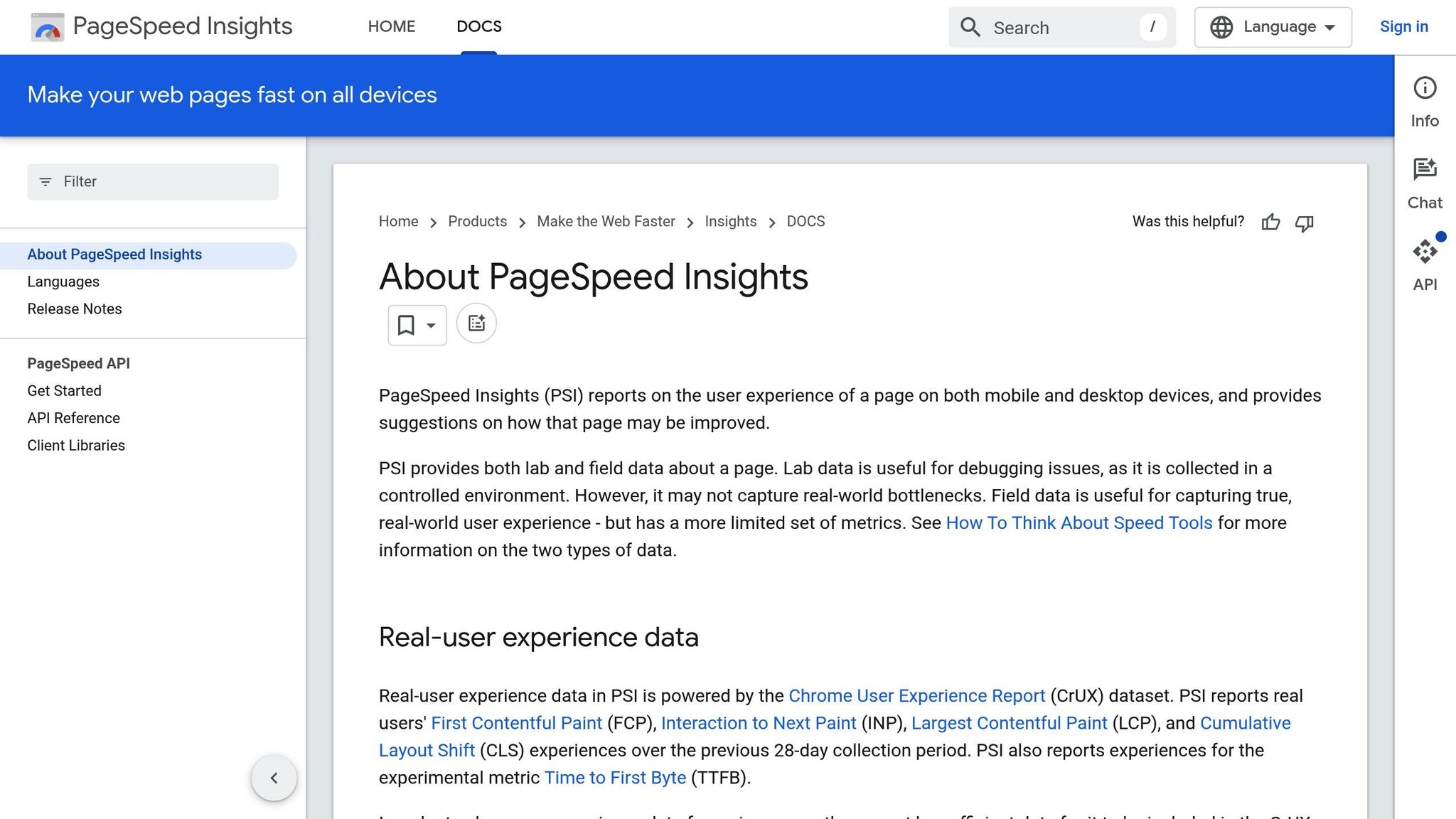 PageSpeed Insights