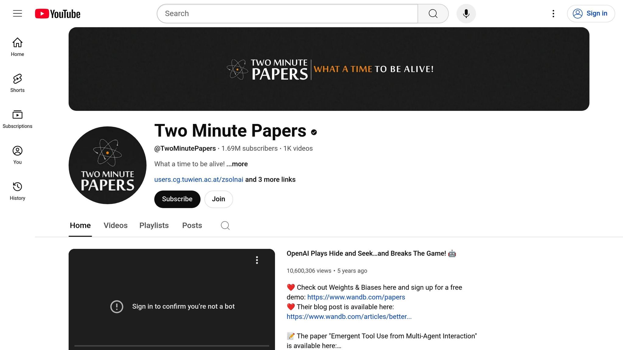 Two Minute Papers