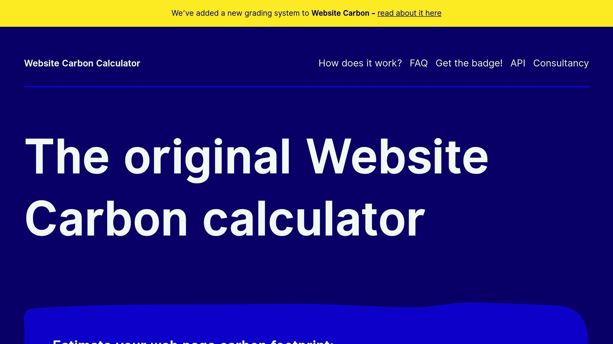 Website Carbon Calculator
