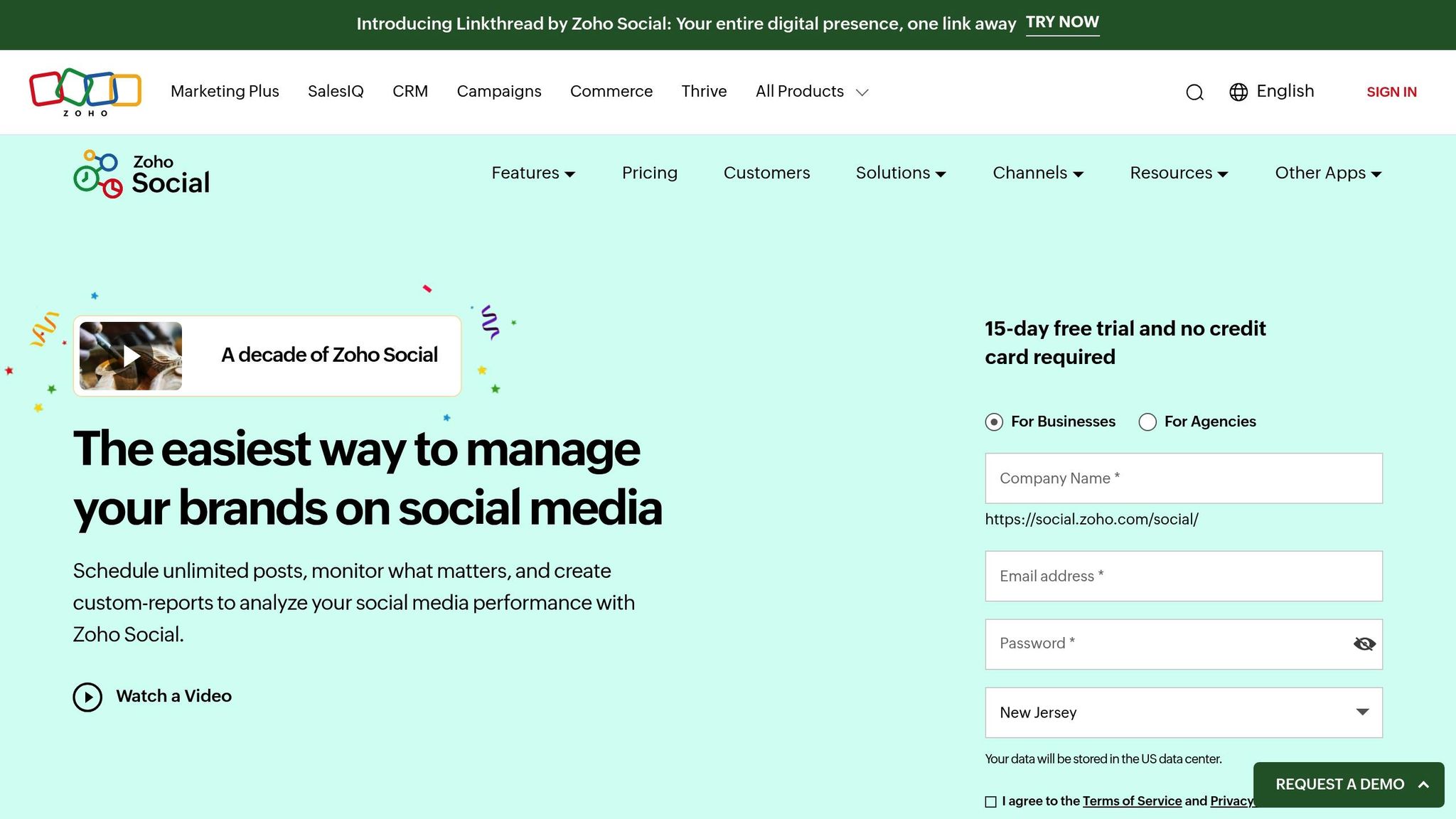 Zoho Social