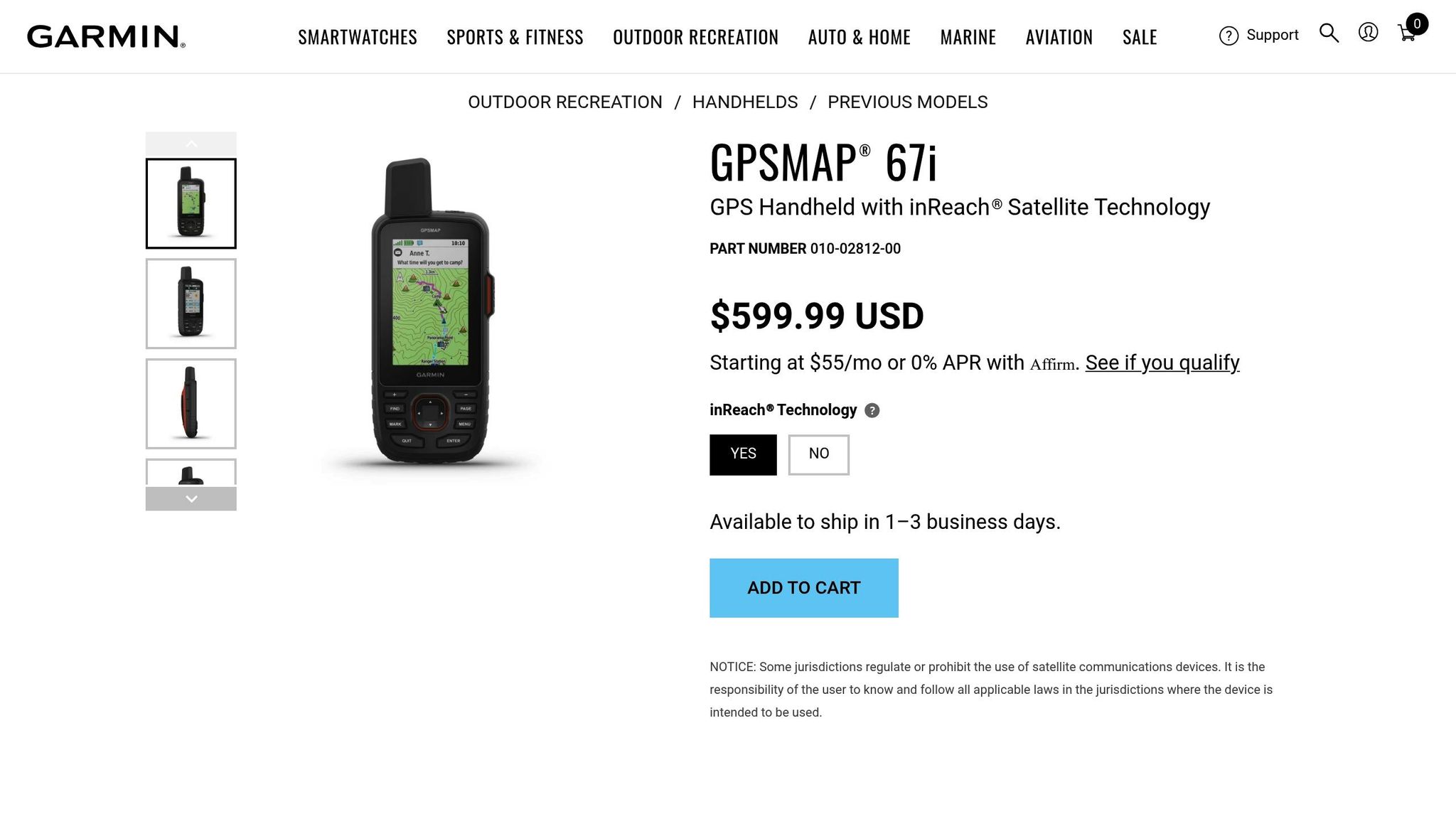 Garmin GPSMAP 67i