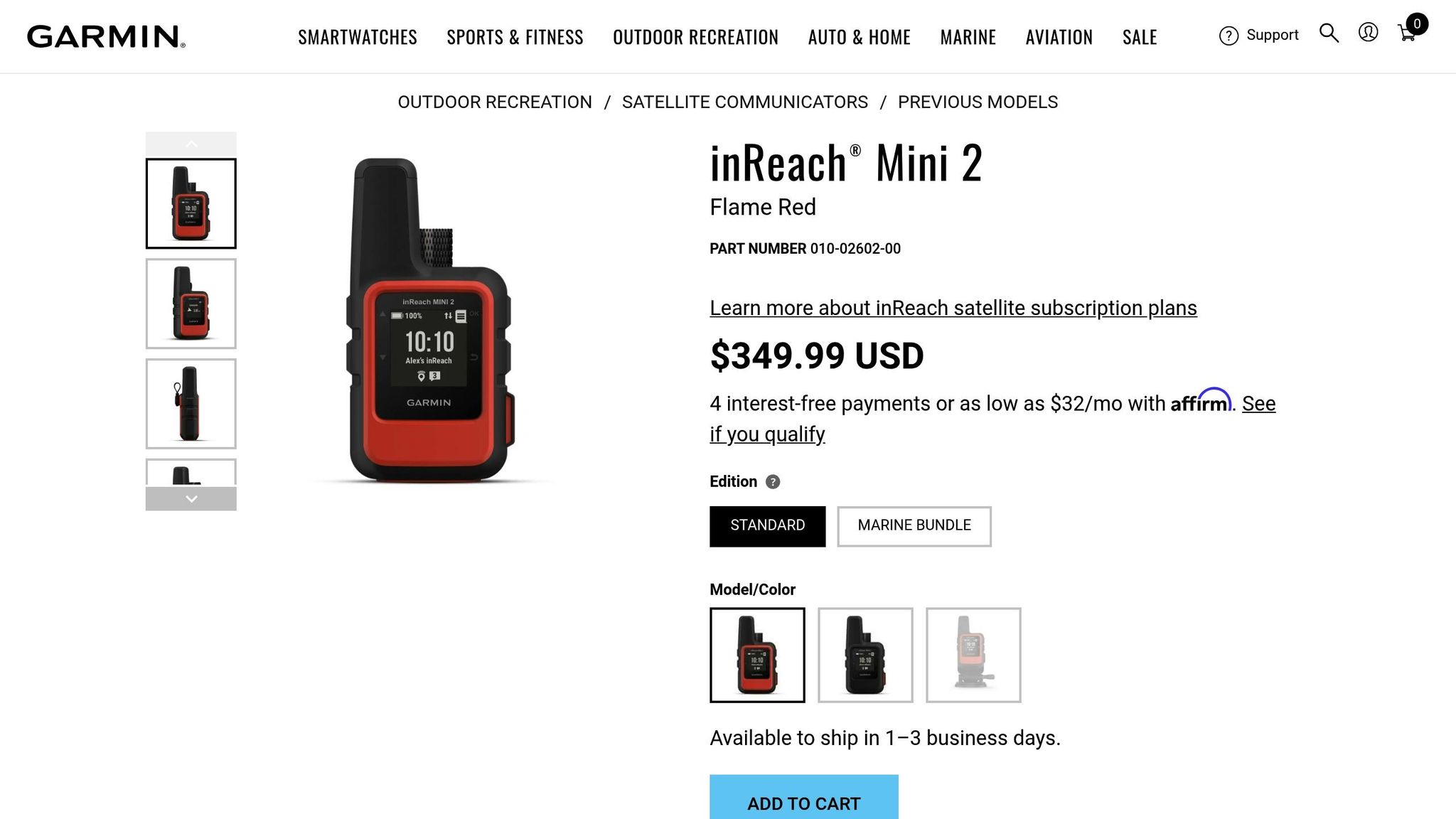 Garmin inReach Mini 2