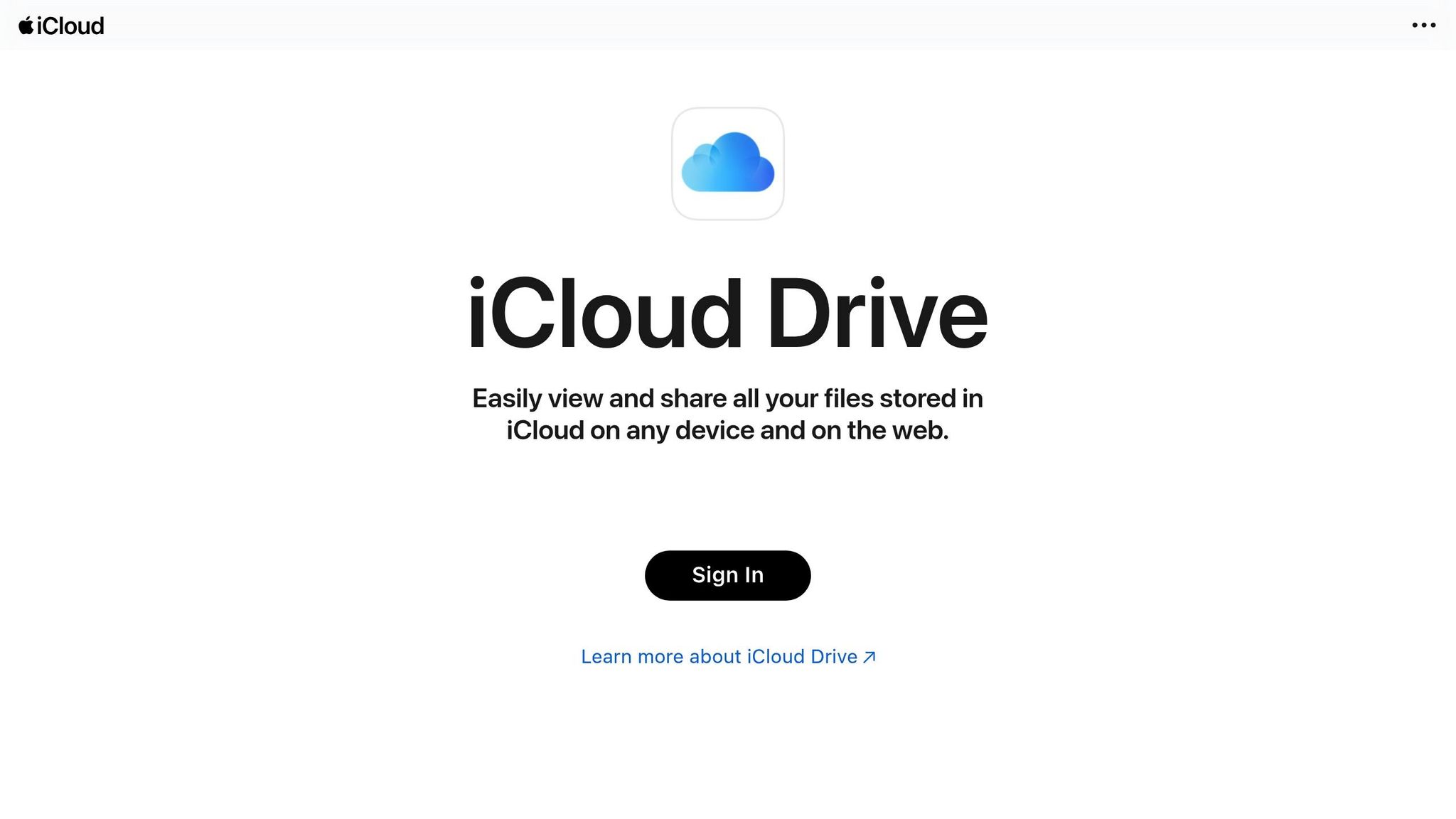 iCloud Drive